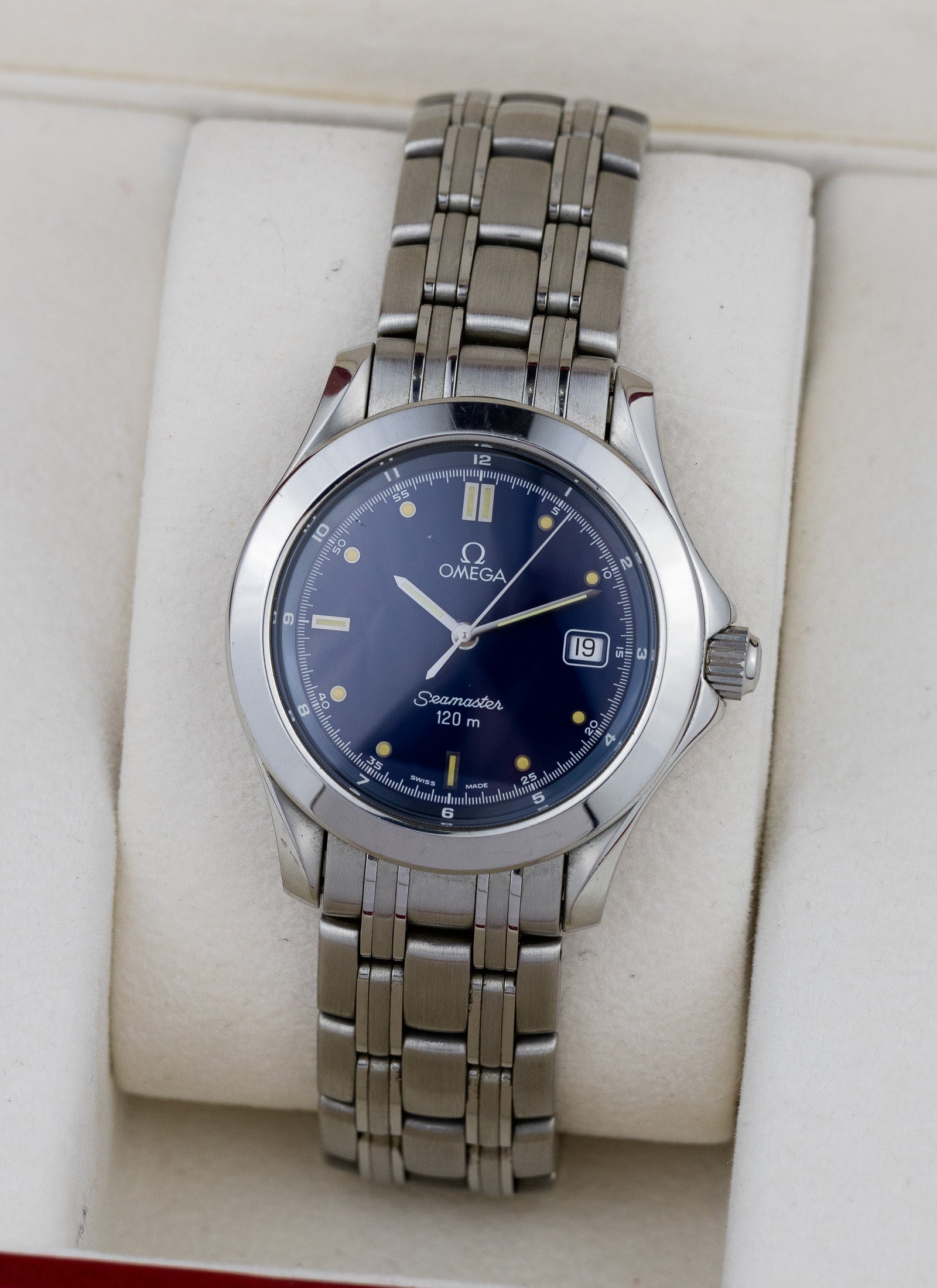 1993 Omega Seamaster 120m Navy Dial 196.1501 cal. 1487 Box