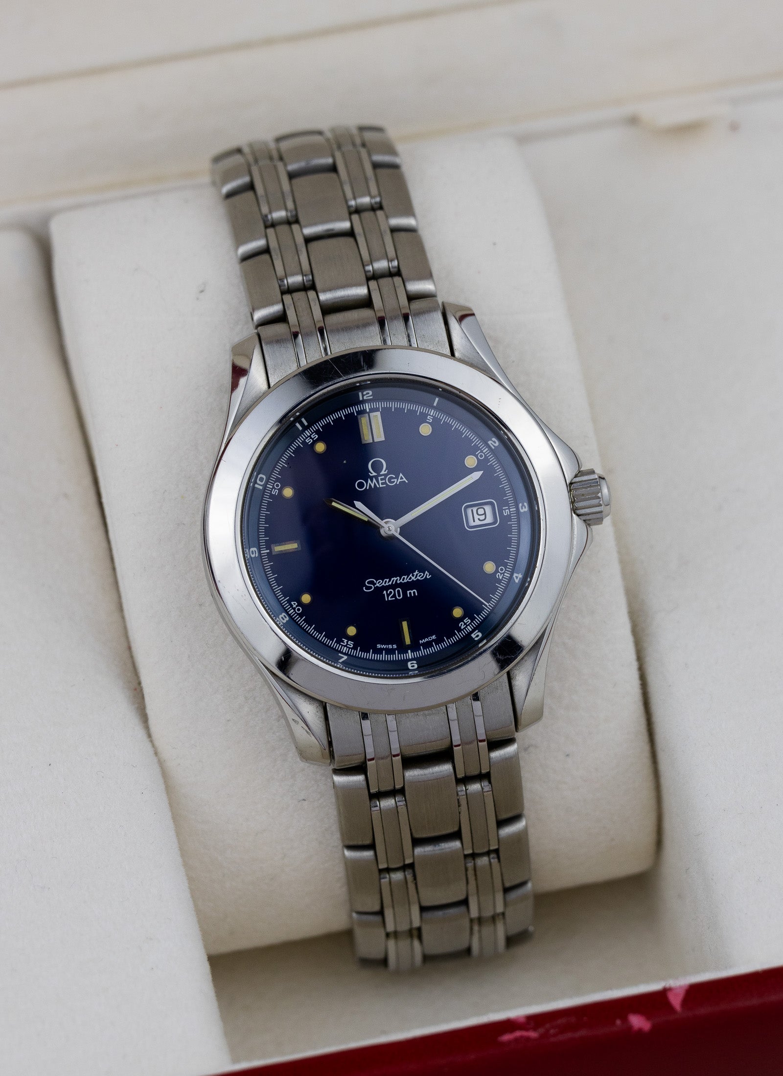 1993 Omega Seamaster 120m Navy Dial 196.1501 cal. 1487 Box
