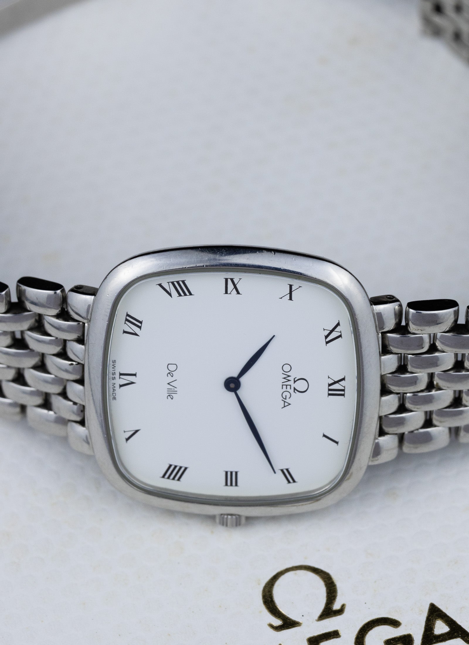 1993 Omega De Ville Square Roman Dial 395.3378 cal. 1378 Box