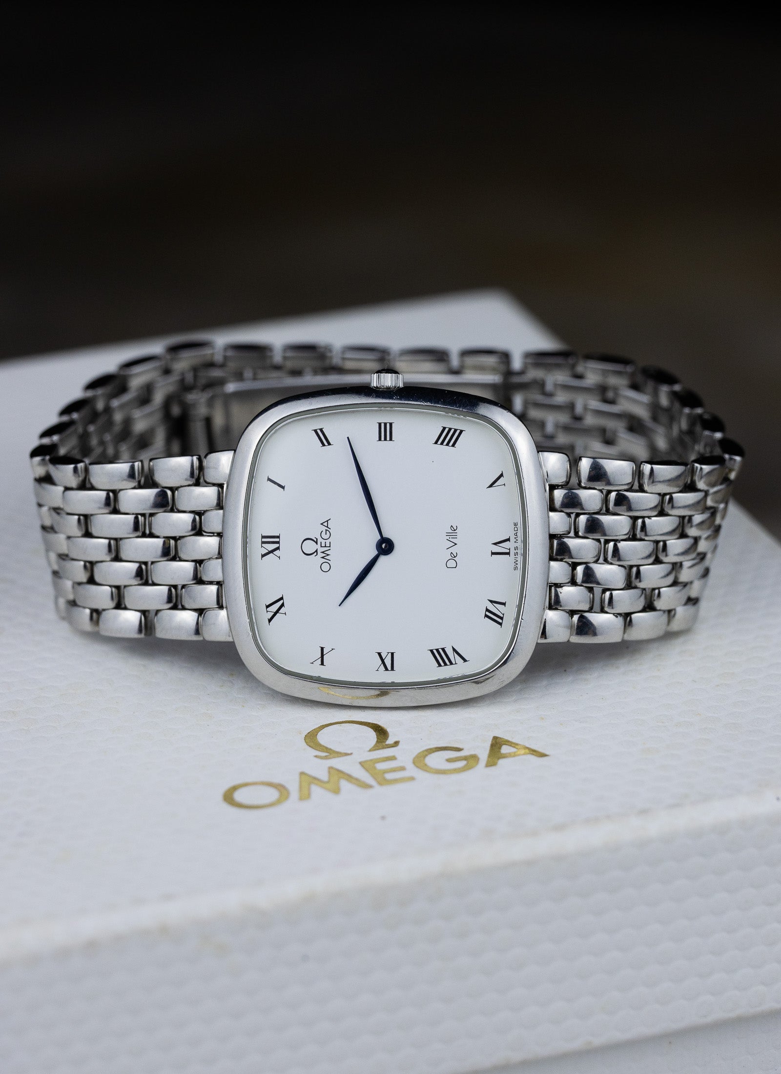 1993 Omega De Ville Square Roman Dial 395.3378 cal. 1378 Box