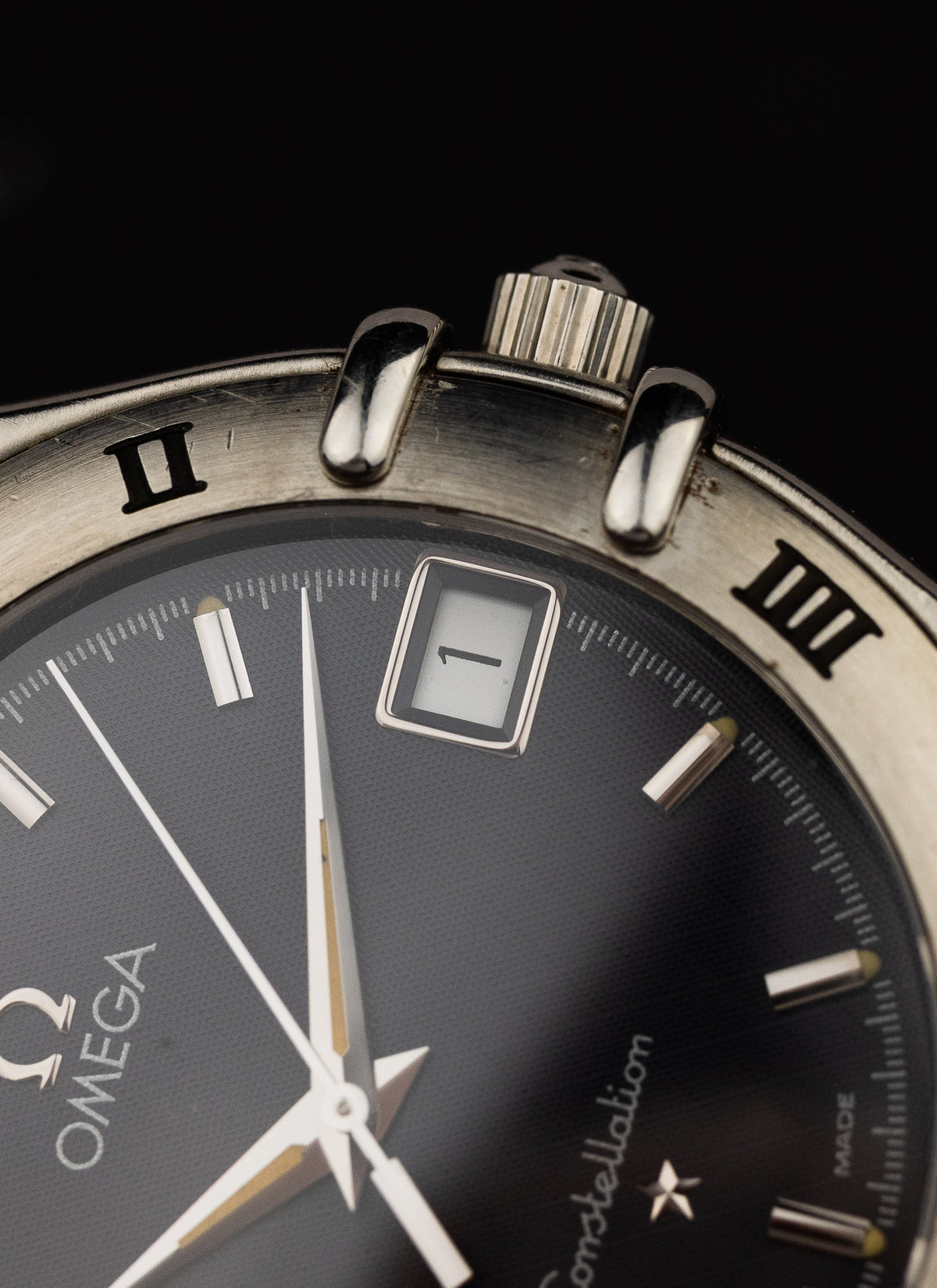 90s Omega Constellation Manhattan Grey Dial 1512.40 cal. 1532