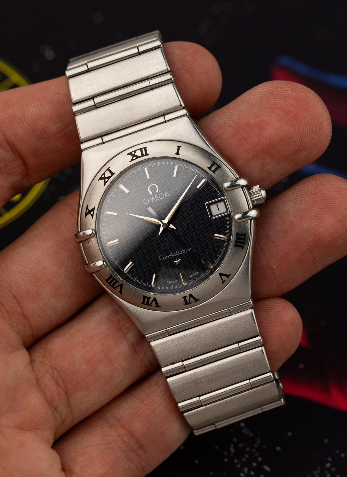 90s Omega Constellation Manhattan Grey Dial 1512.40 cal. 1532