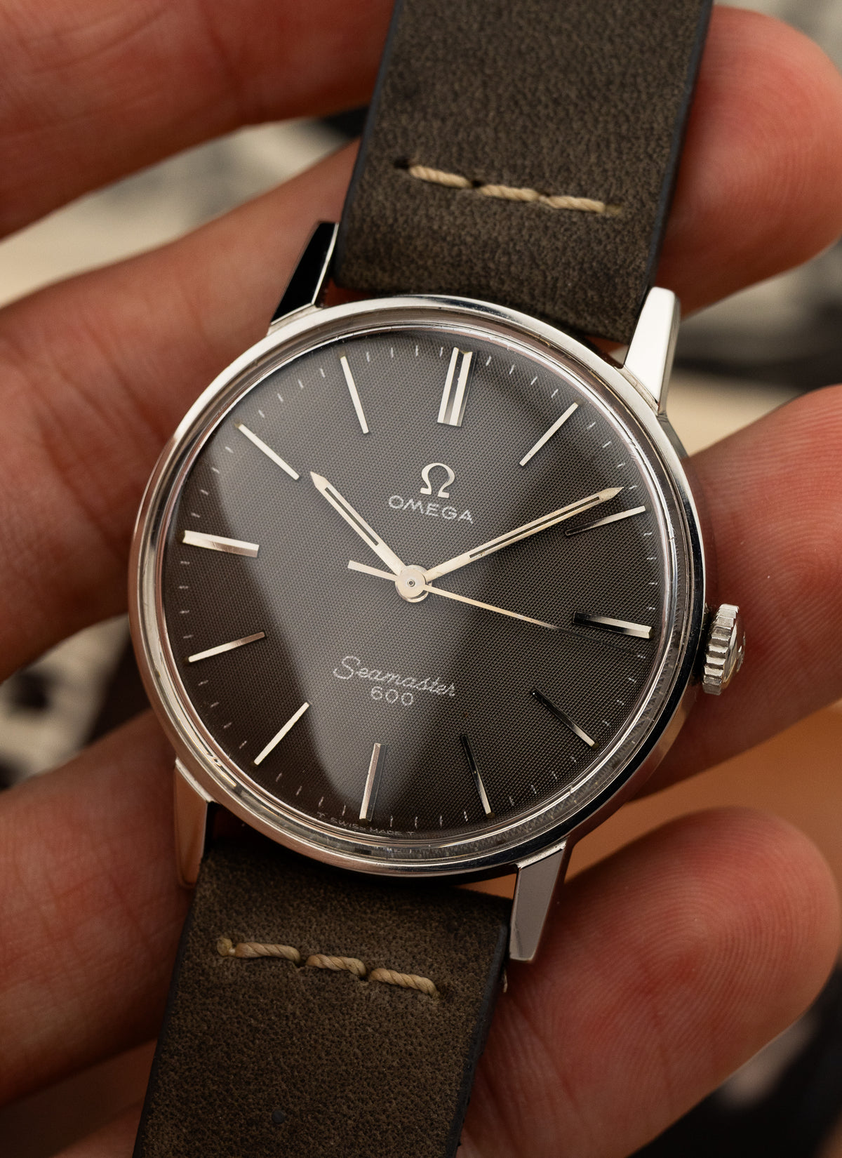 Omega Seamaster 600 135.011 cal. 601 Dark Grey Linen Dial Serviced