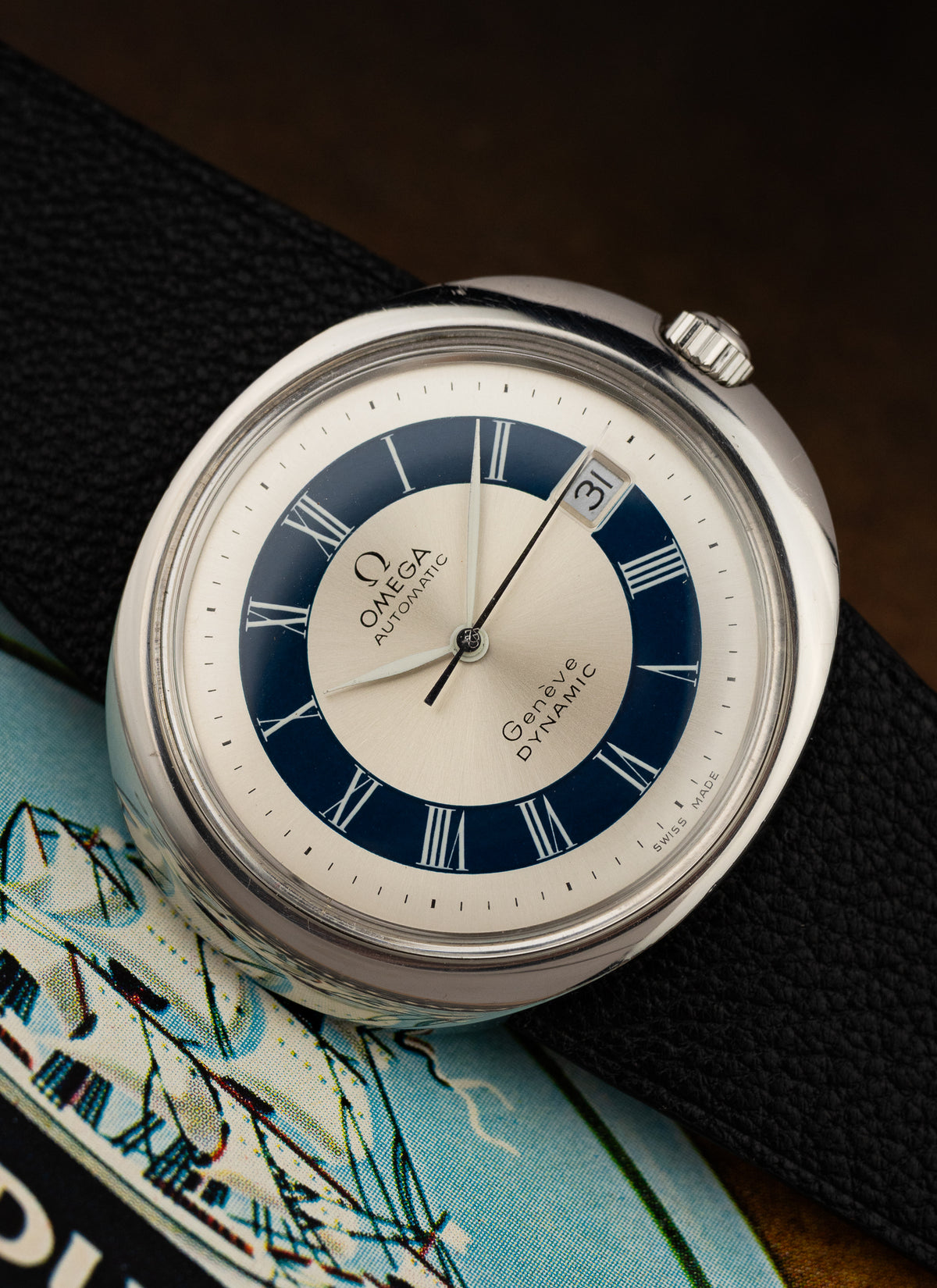 Omega Geneve Dynamic Two-Tone Roman Dial 166.107 cal. 1481 Serviced