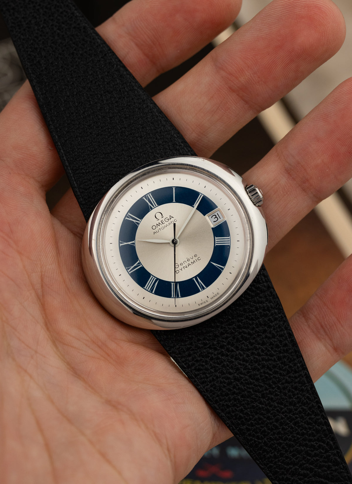 Omega Geneve Dynamic Two-Tone Roman Dial 166.107 cal. 1481 Serviced