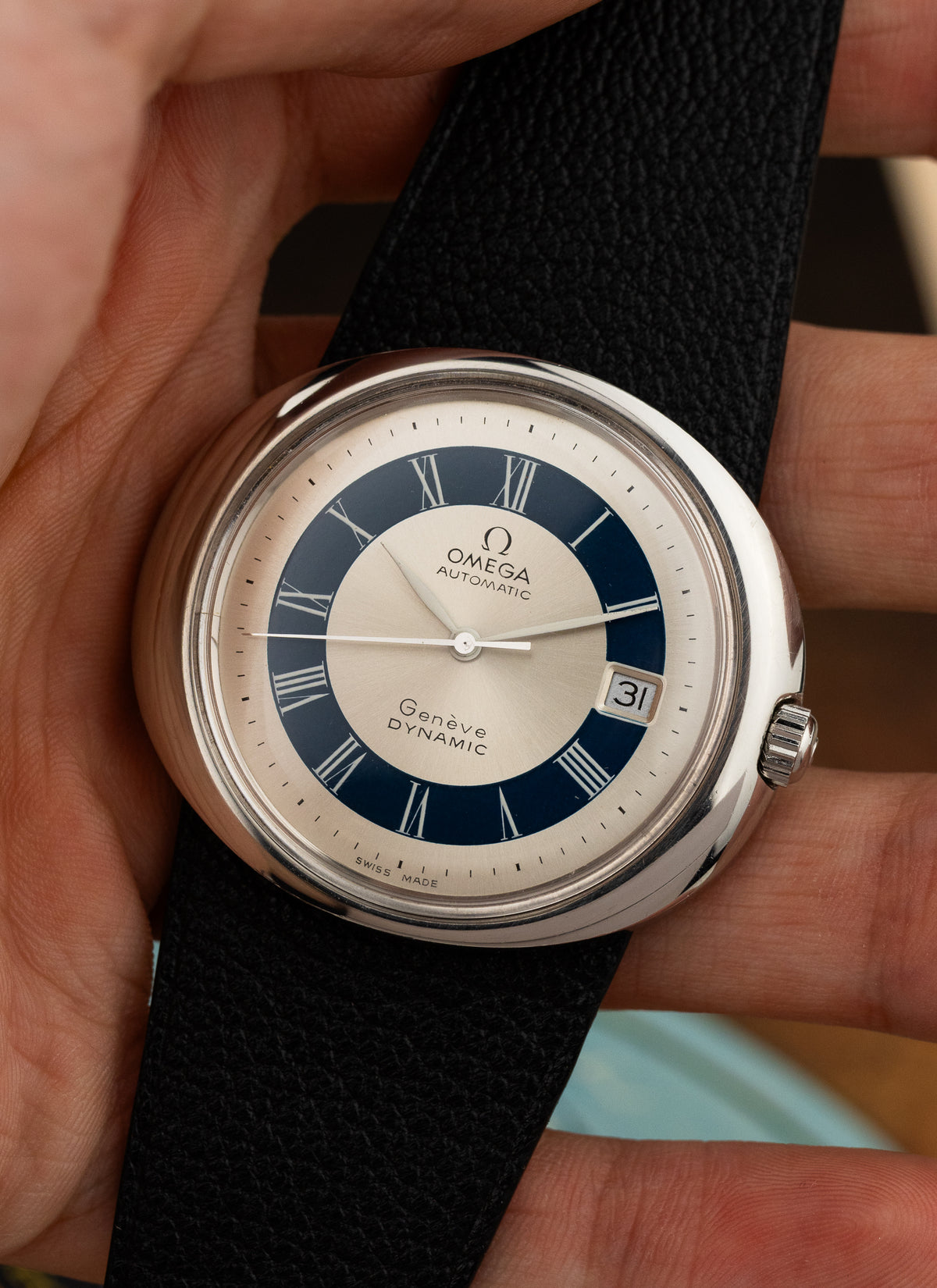 Omega Geneve Dynamic Two-Tone Roman Dial 166.107 cal. 1481 Serviced