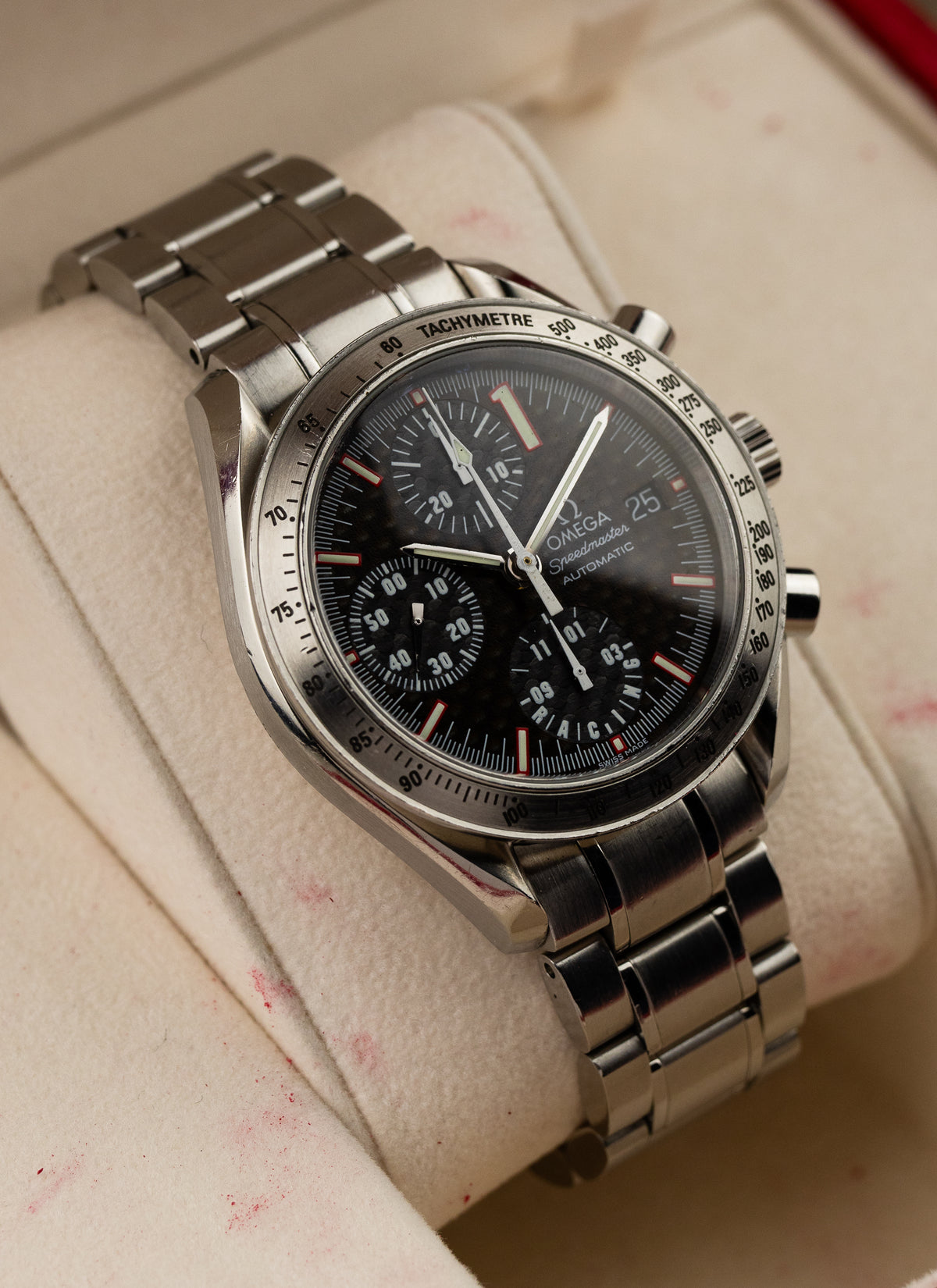 2001 Omega Speedmaster Racing Michael Schumacher Carbon 3519.50.00 cal. 1152 Serviced