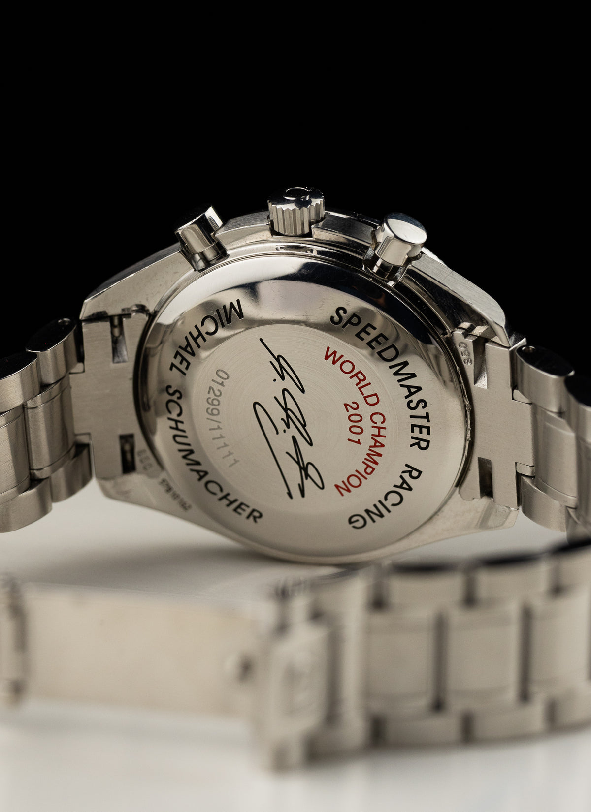 2001 Omega Speedmaster Racing Michael Schumacher Carbon 3519.50.00 cal. 1152 Serviced