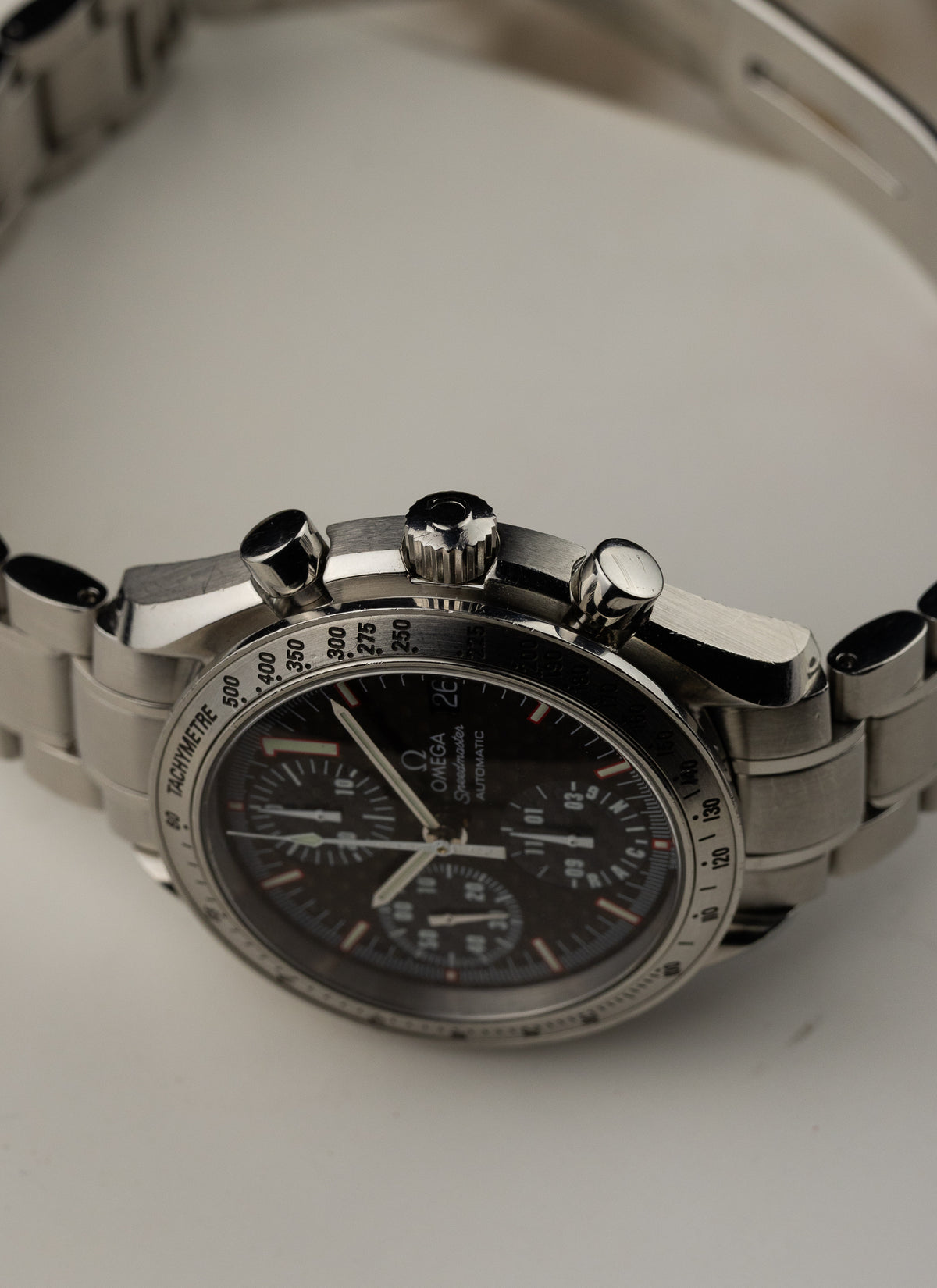 2001 Omega Speedmaster Racing Michael Schumacher Carbon 3519.50.00 cal. 1152 Serviced