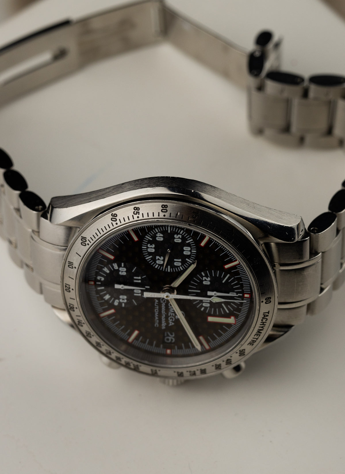 2001 Omega Speedmaster Racing Michael Schumacher Carbon 3519.50.00 cal. 1152 Serviced
