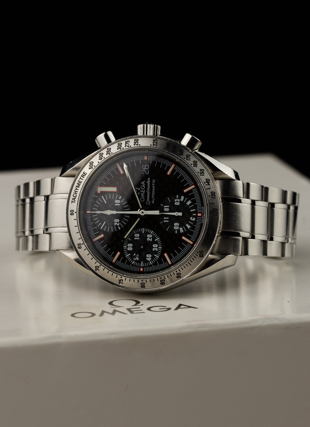 2001 Omega Speedmaster Racing Michael Schumacher Carbon 3519.50.00 cal. 1152 Serviced
