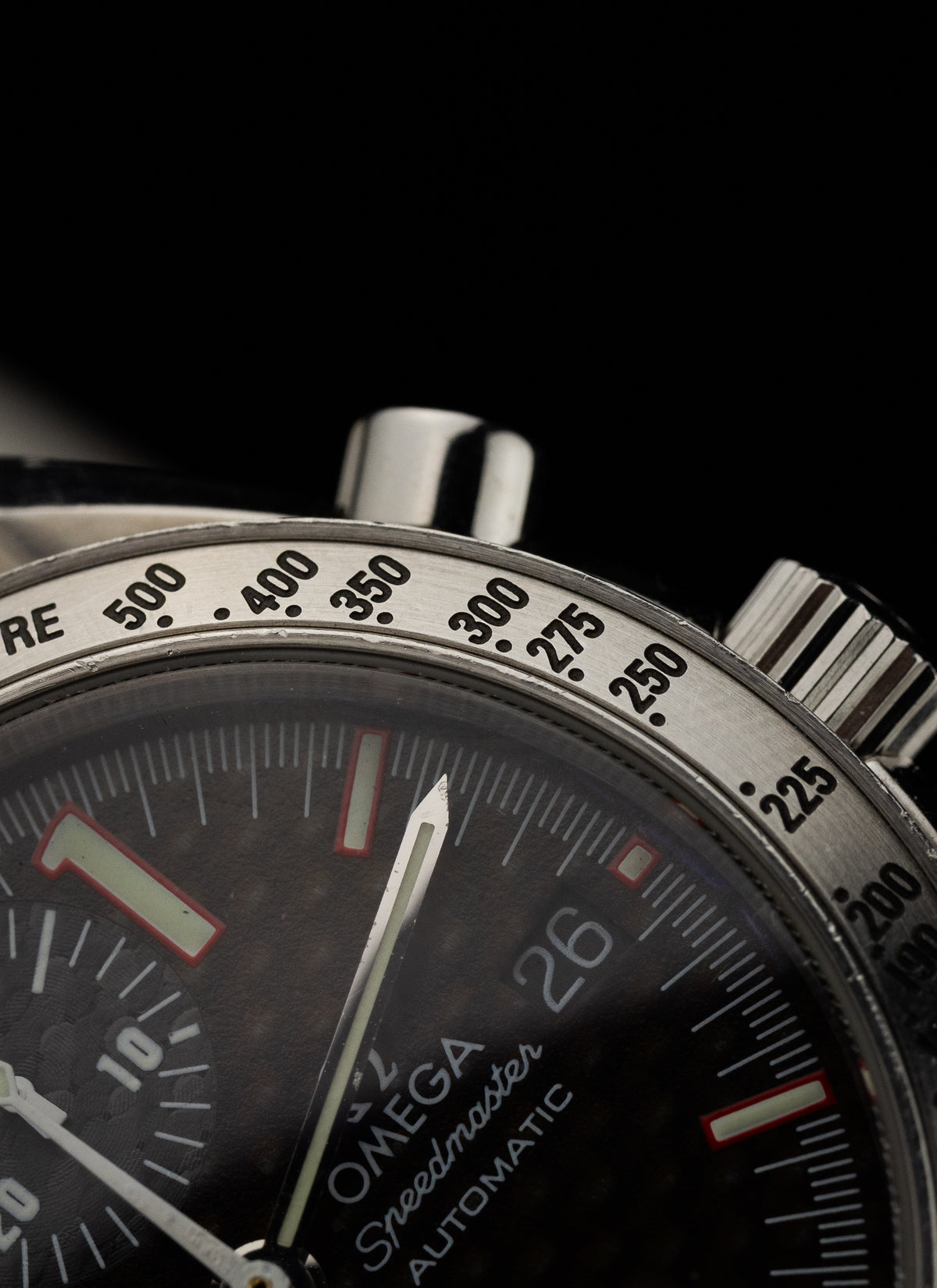2001 Omega Speedmaster Racing Michael Schumacher Carbon 3519.50.00 cal. 1152 Serviced