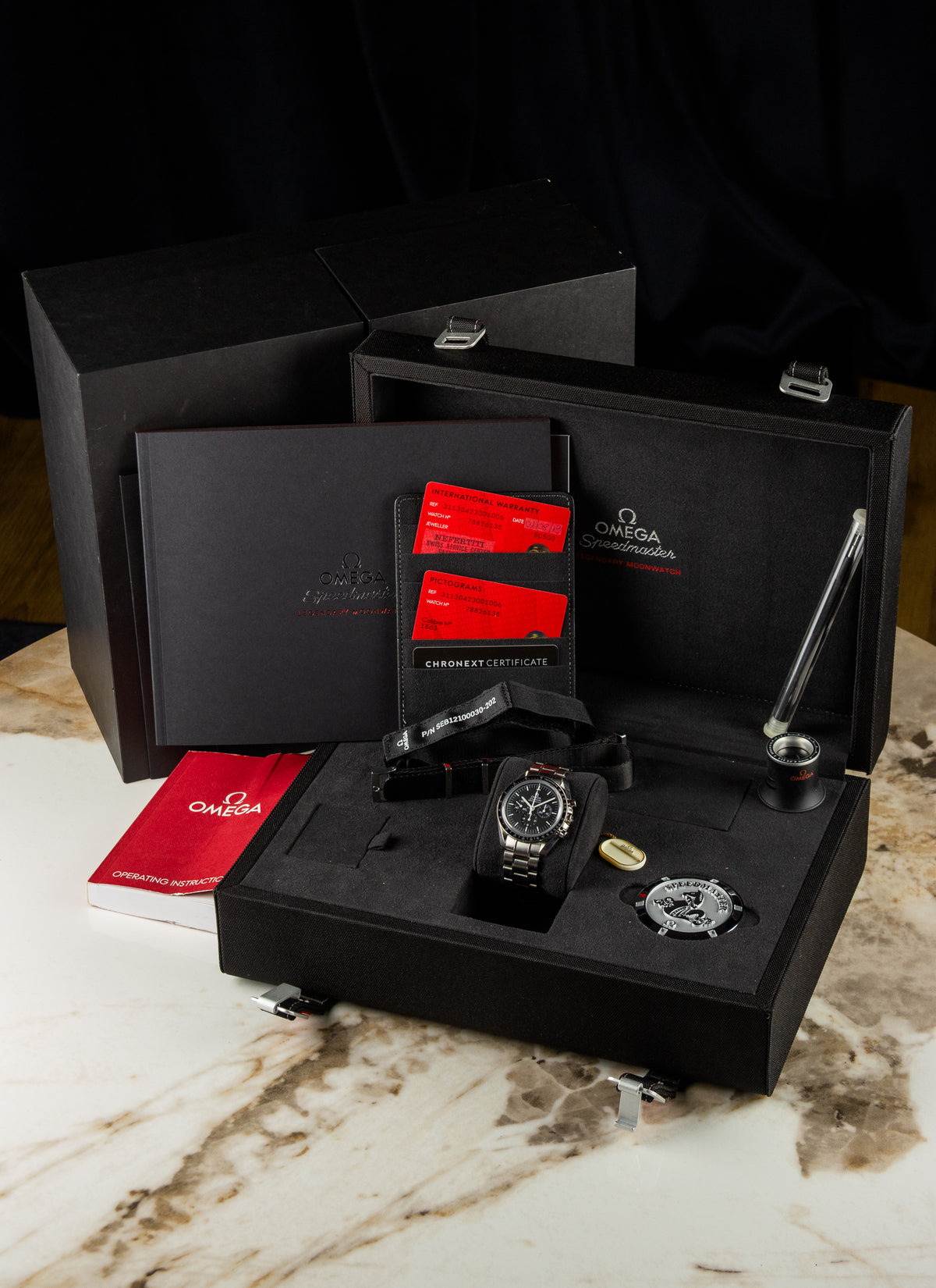 2019 Omega Speedmaster Proffesional Moonwatch 311.30.42.30.01.006 cal. 1863 Full Set Serviced