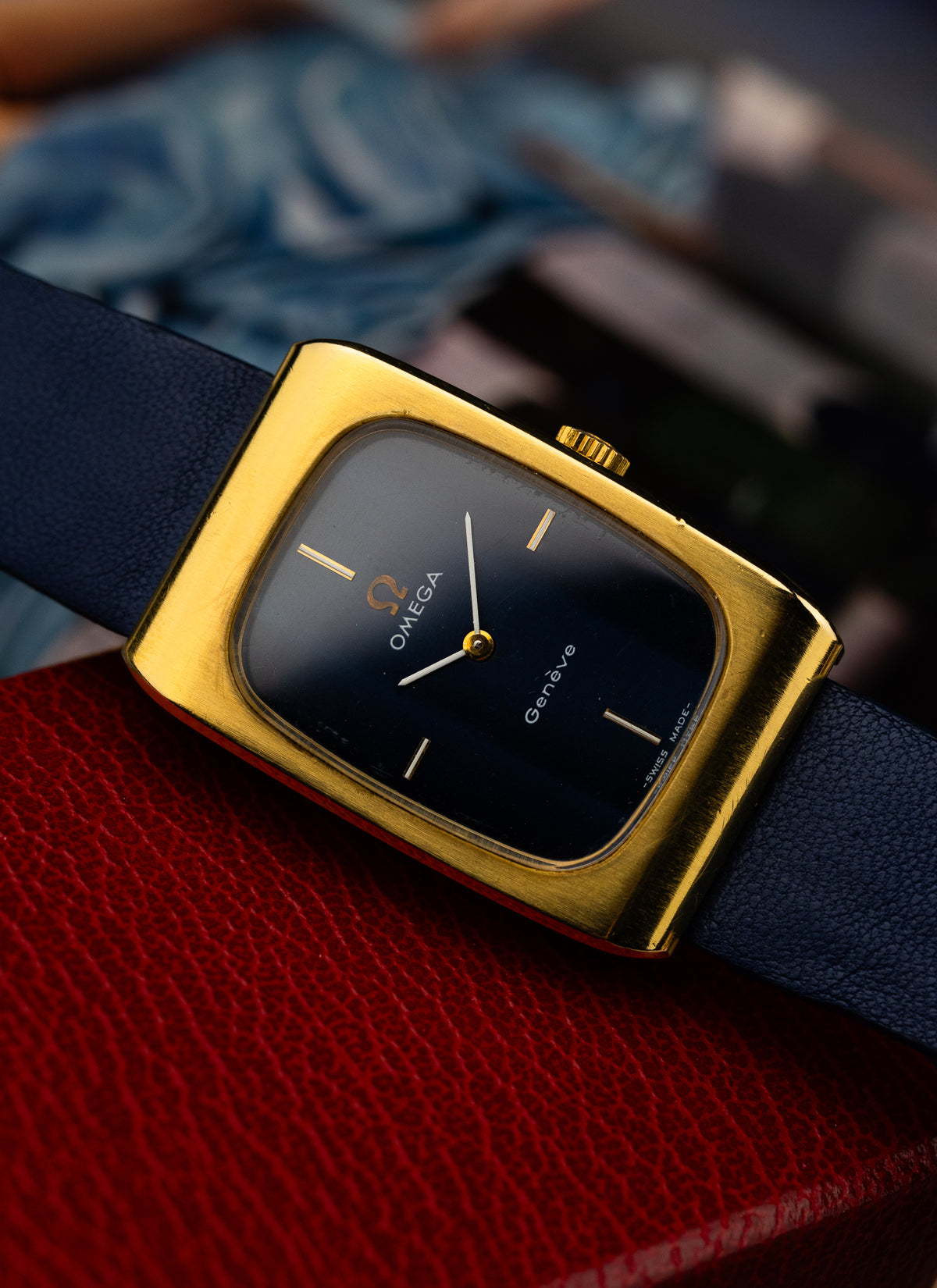 1974 Omega Geneve Navy Holo Dial 511.0469 cal. 625 Box