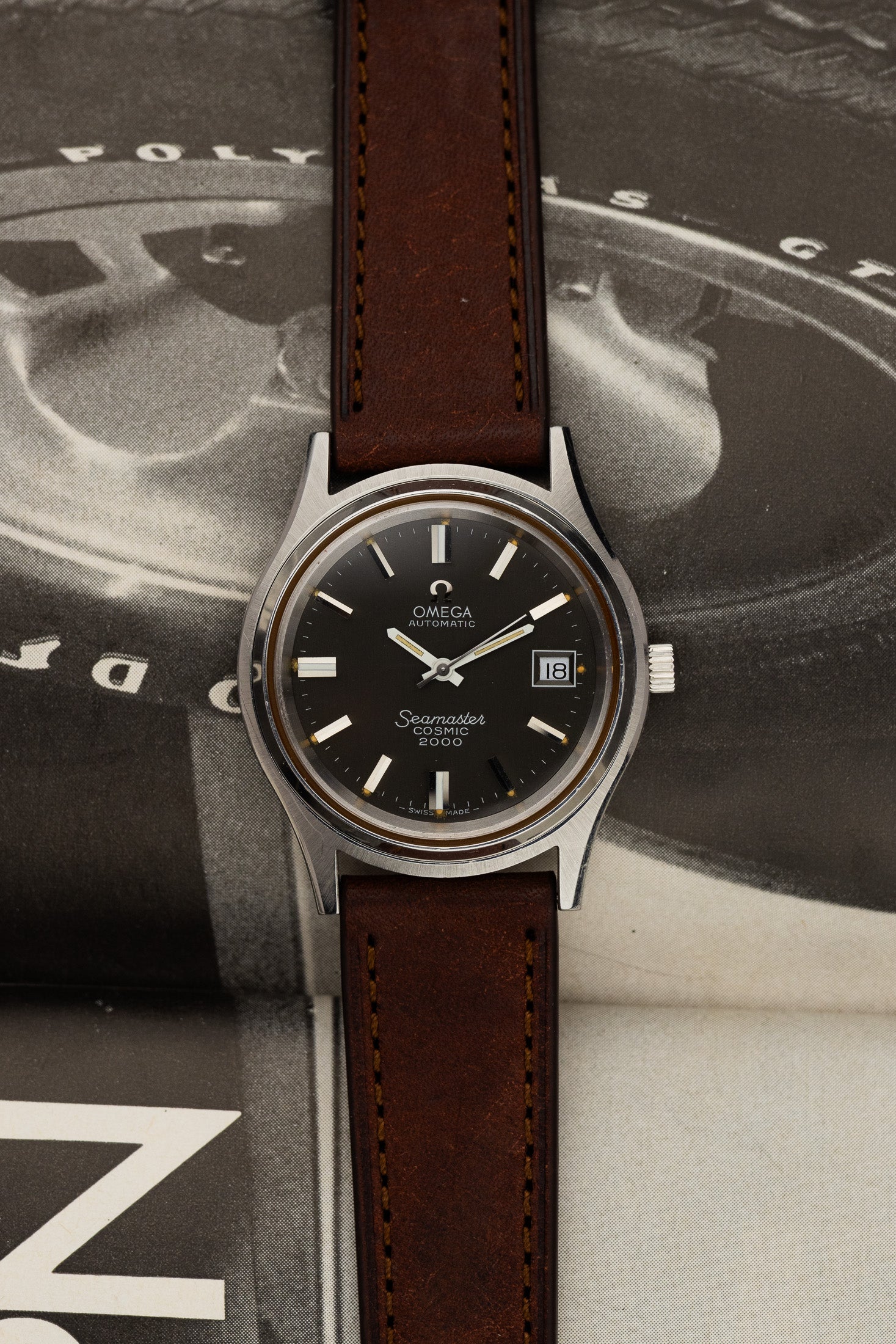 1970s Omega Seamaster Cosmic 2000 166.128 cal. 1012 Grey Dial Serviced