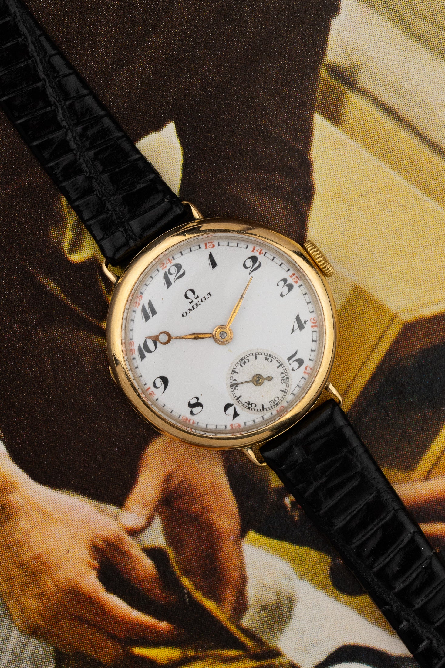 1923 14K Ladies Omega Trench Watch Serviced