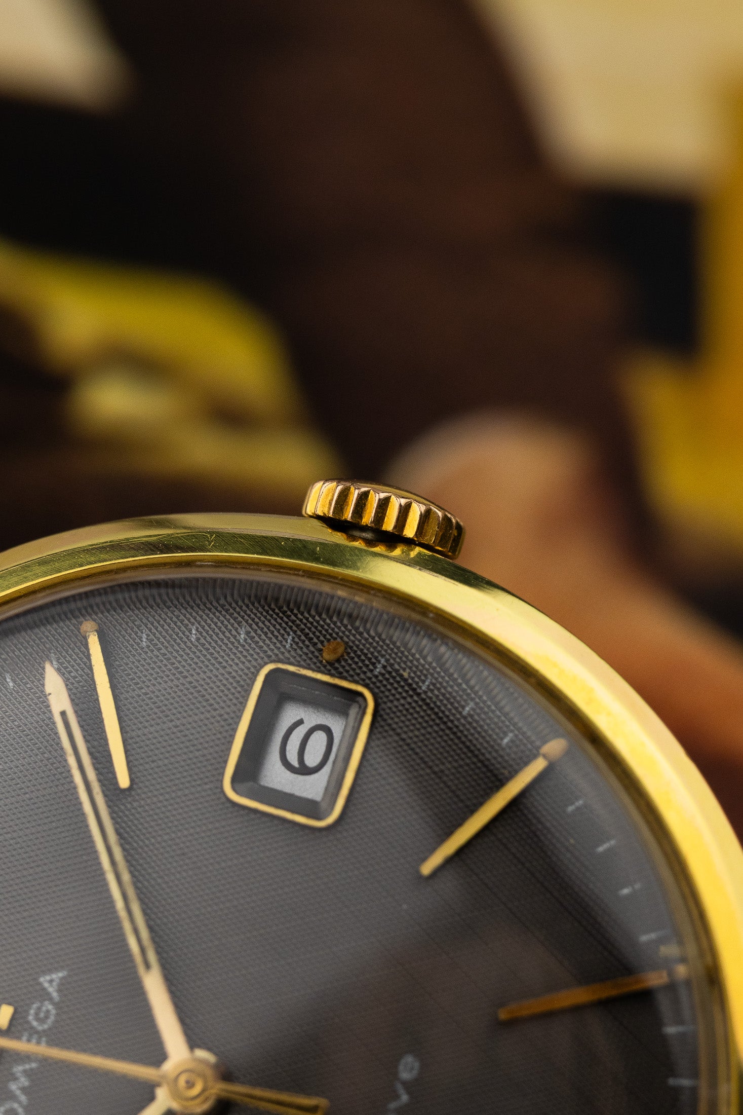 1968 Omega Geneve 132.00019 cal. 613 Grey Linen Dial