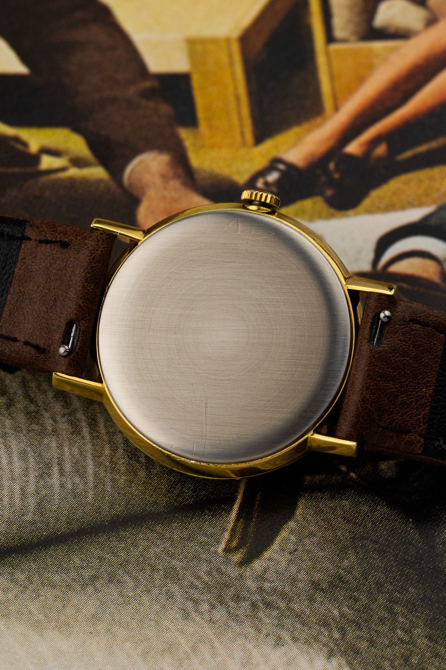 1968 Omega Geneve 132.00019 cal. 613 Grey Linen Dial