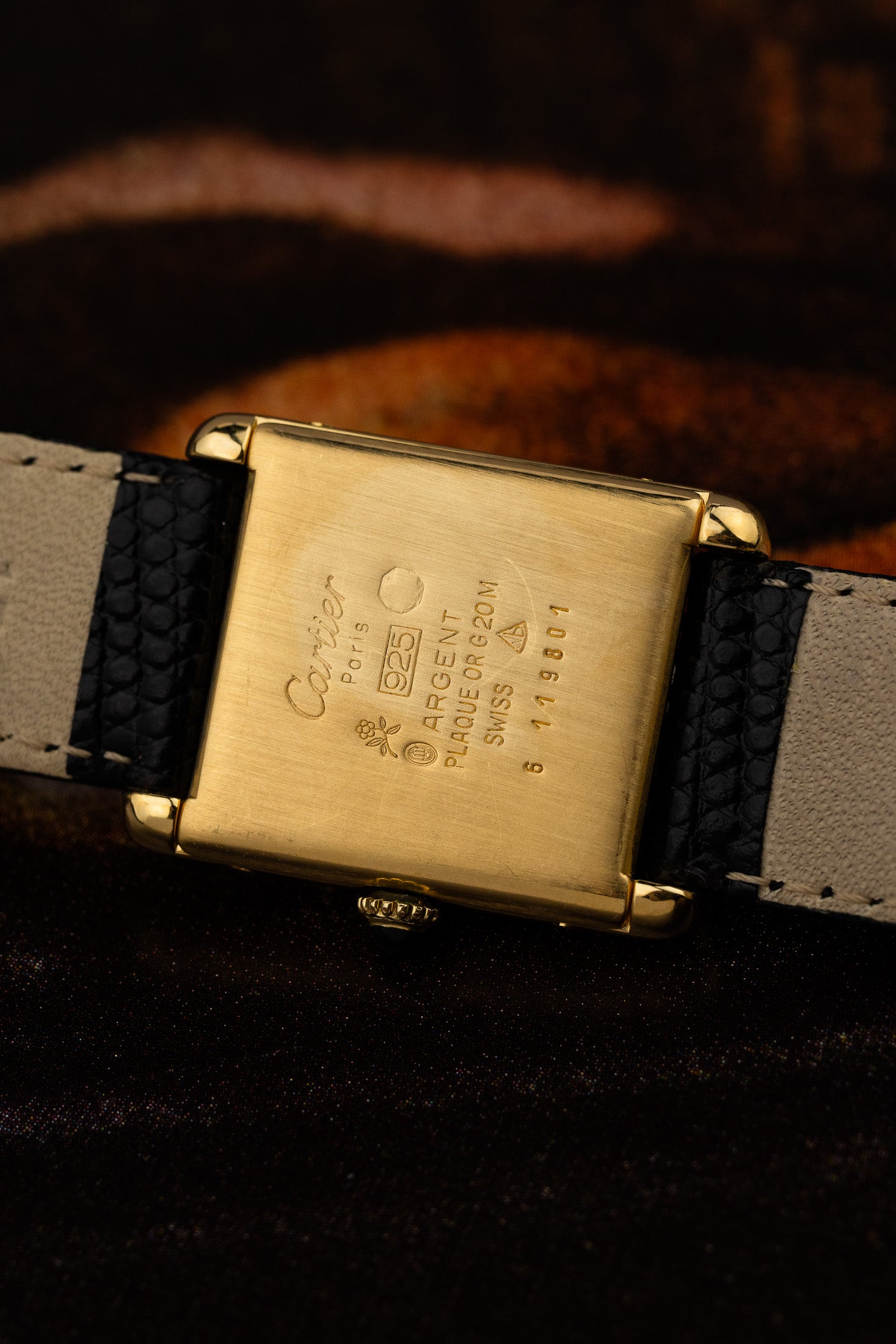 His & Hers Must de Cartier Tank Ivory Roman Dial Set