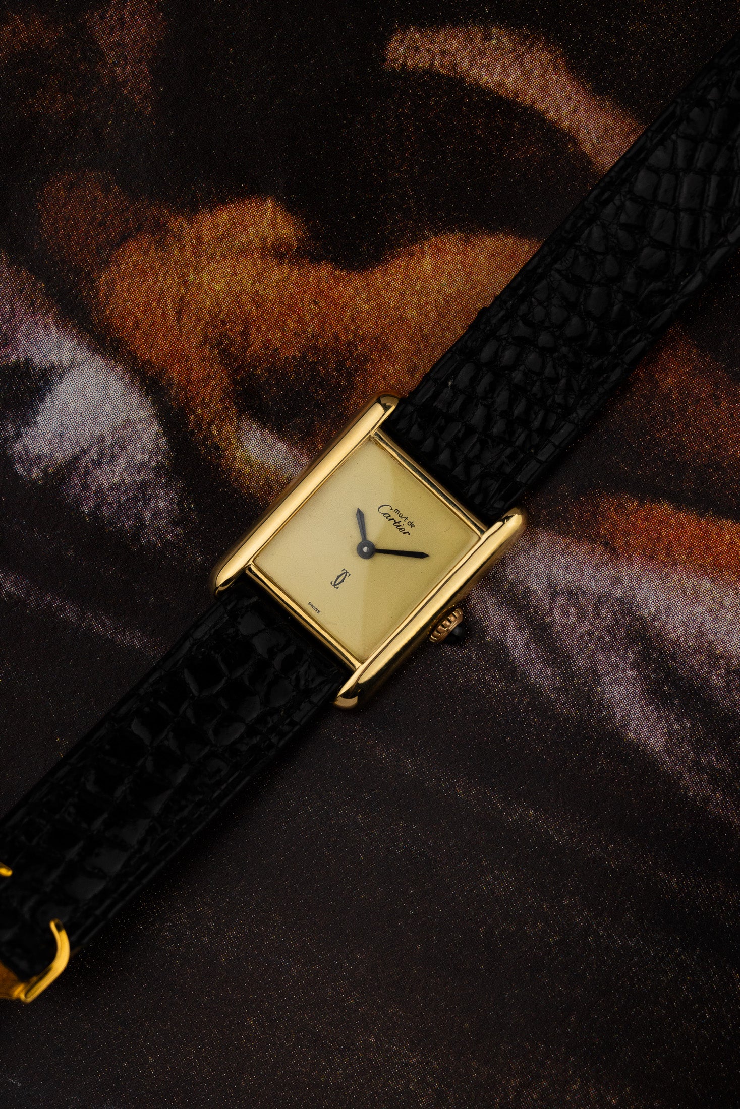 1980s Lady Must de Cartier Tank "Limoncello" Manual wind Serviced