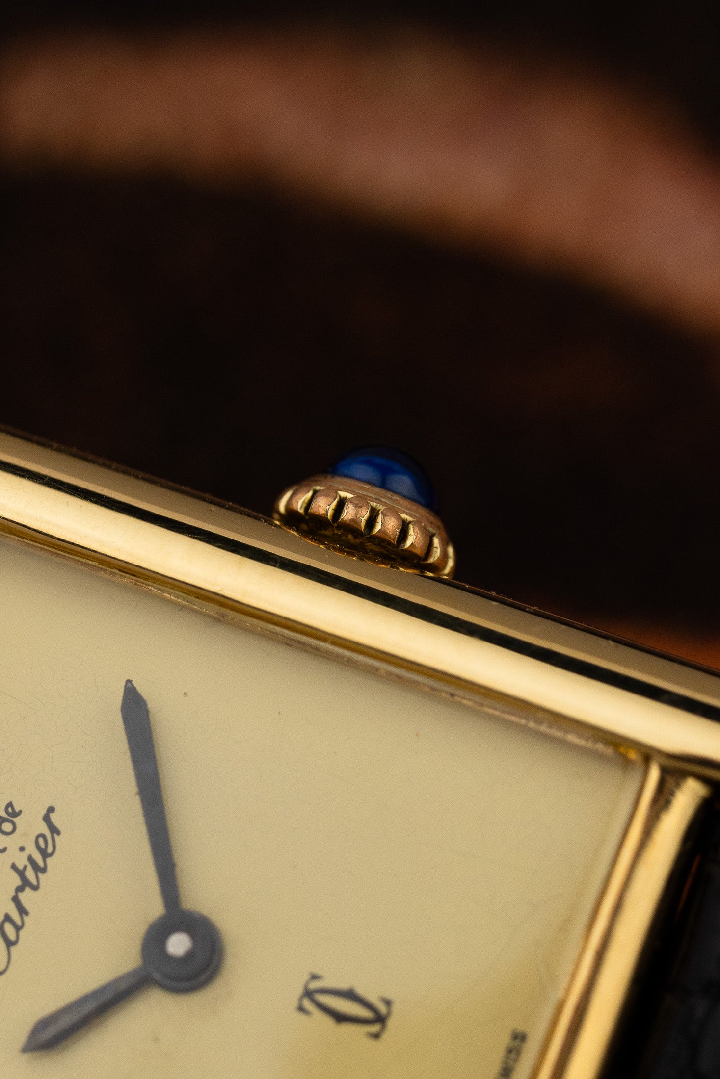 1980s Lady Must de Cartier Tank "Limoncello" Manual wind Serviced