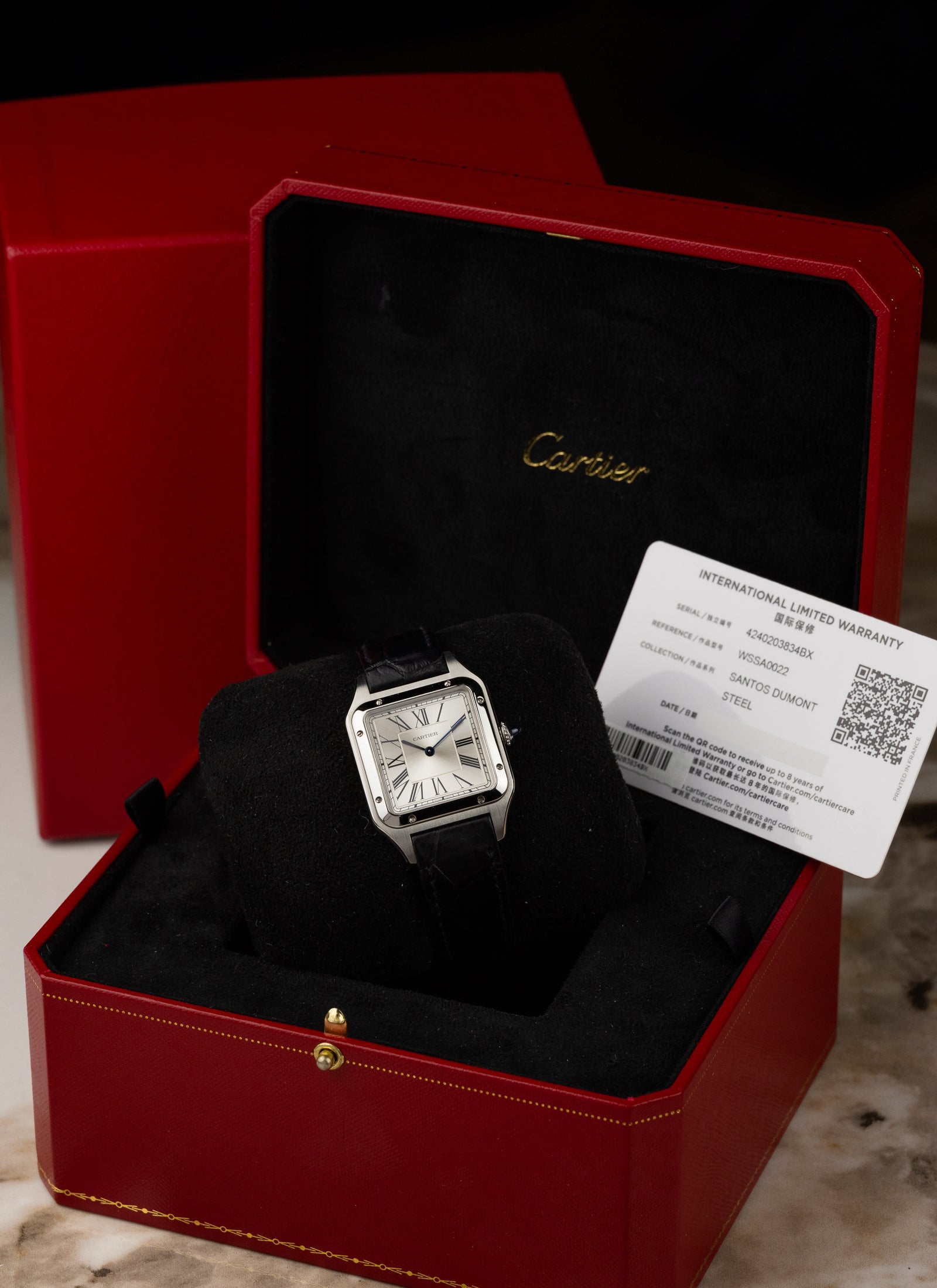 2021 Cartier Santos-Dumont LM WSSA0022/4240 Full Set