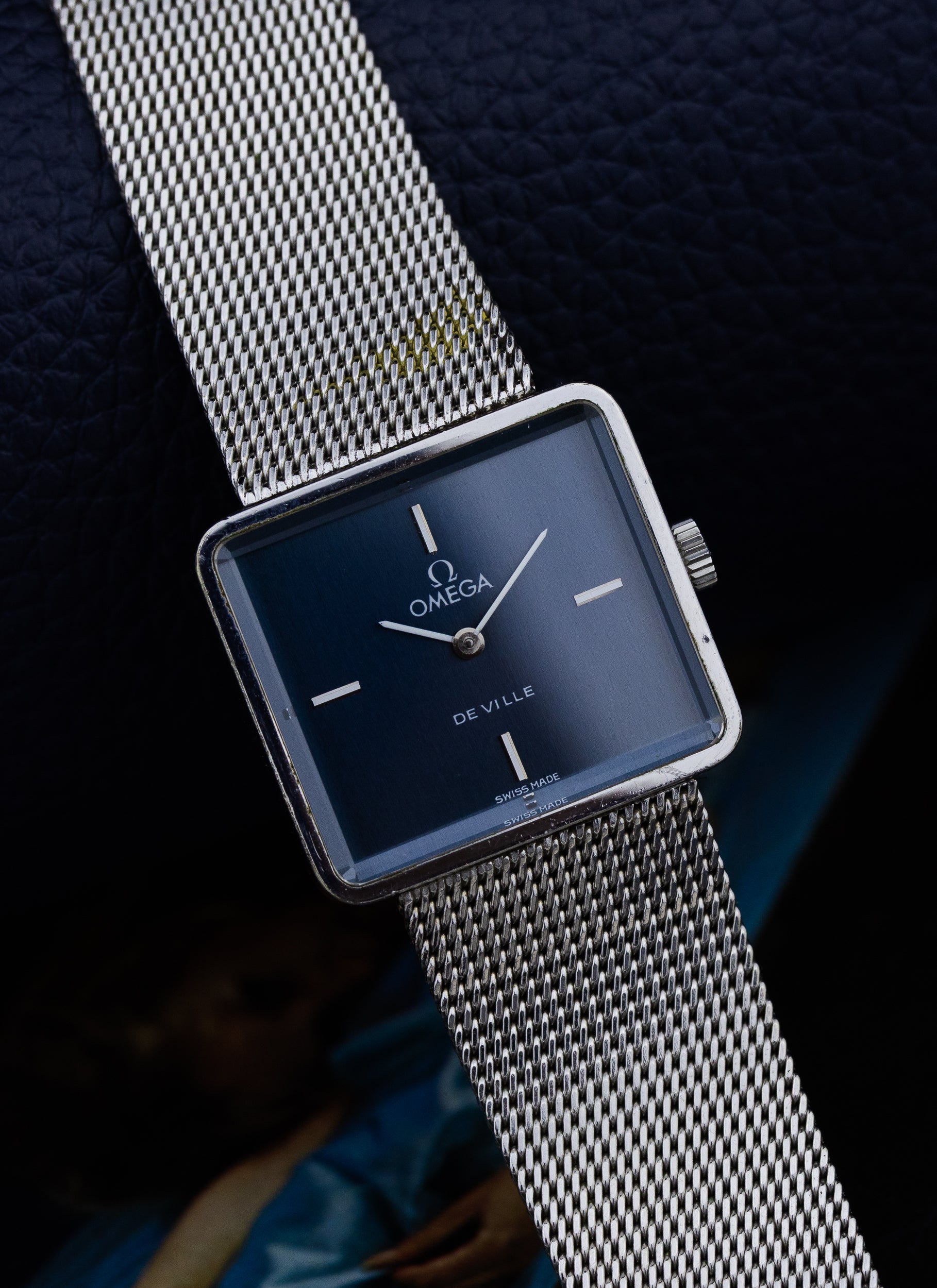 1974 Lady Omega De Ville Emerald Grima Navy Dial 511.444 cal. 625 Full Set