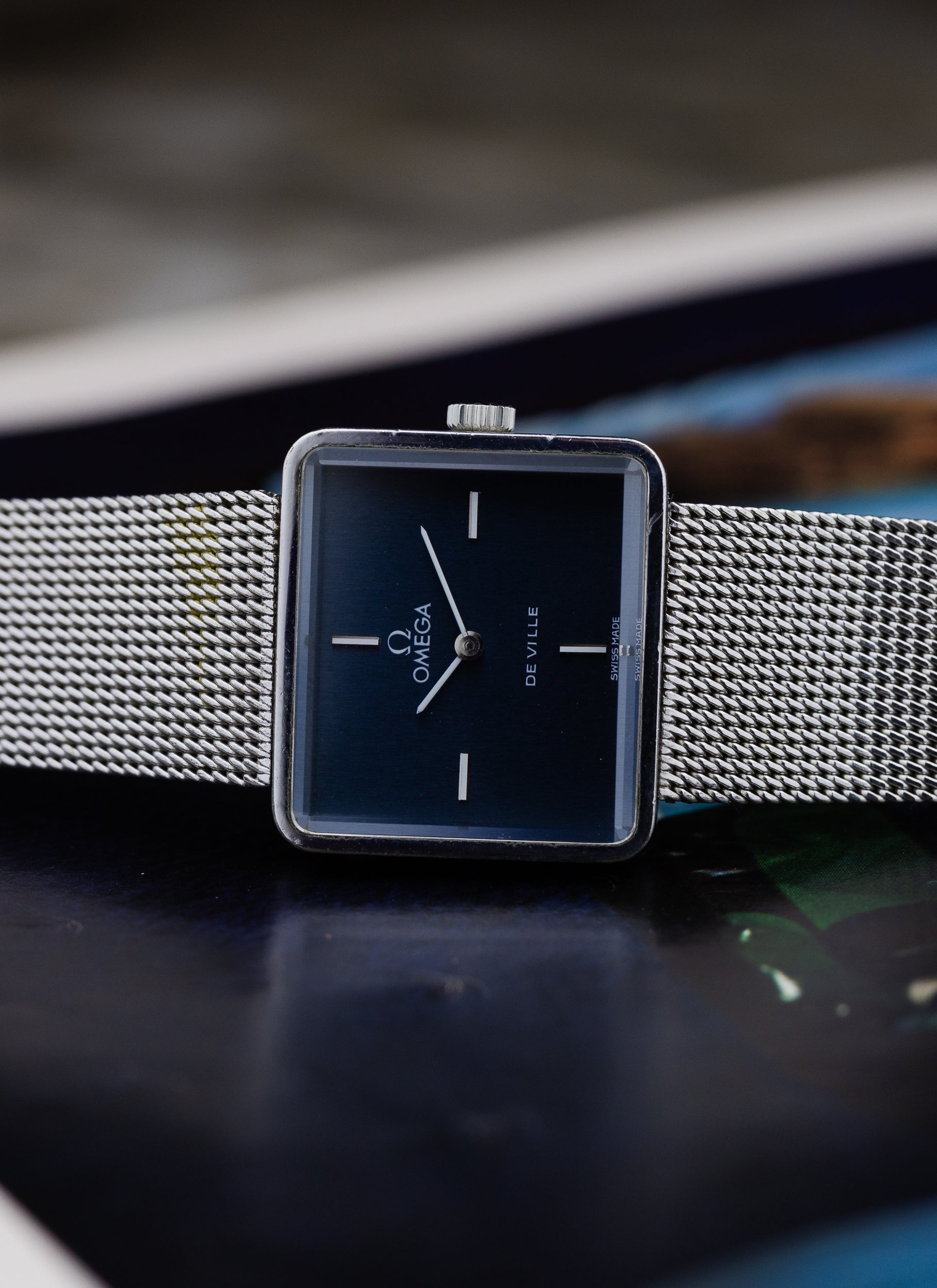 1974 Lady Omega De Ville Emerald Grima Navy Dial 511.444 cal. 625 Full Set