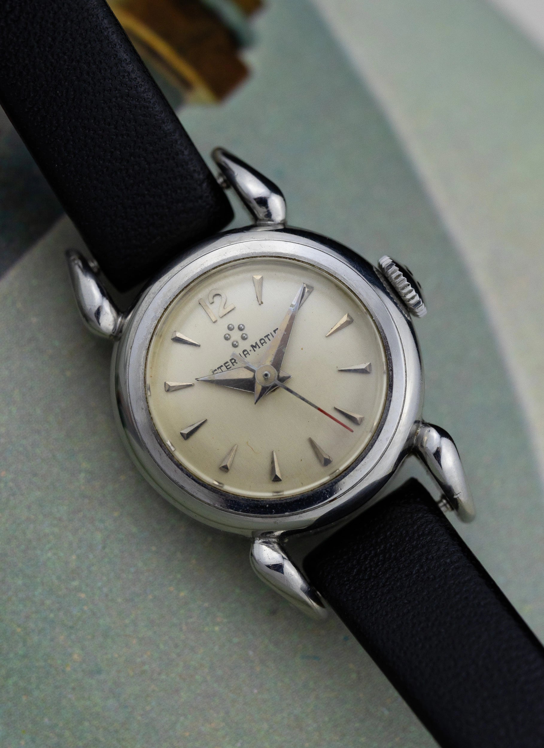 1952 Eterna Matic Lady Crab Lugs Cal. 1402U