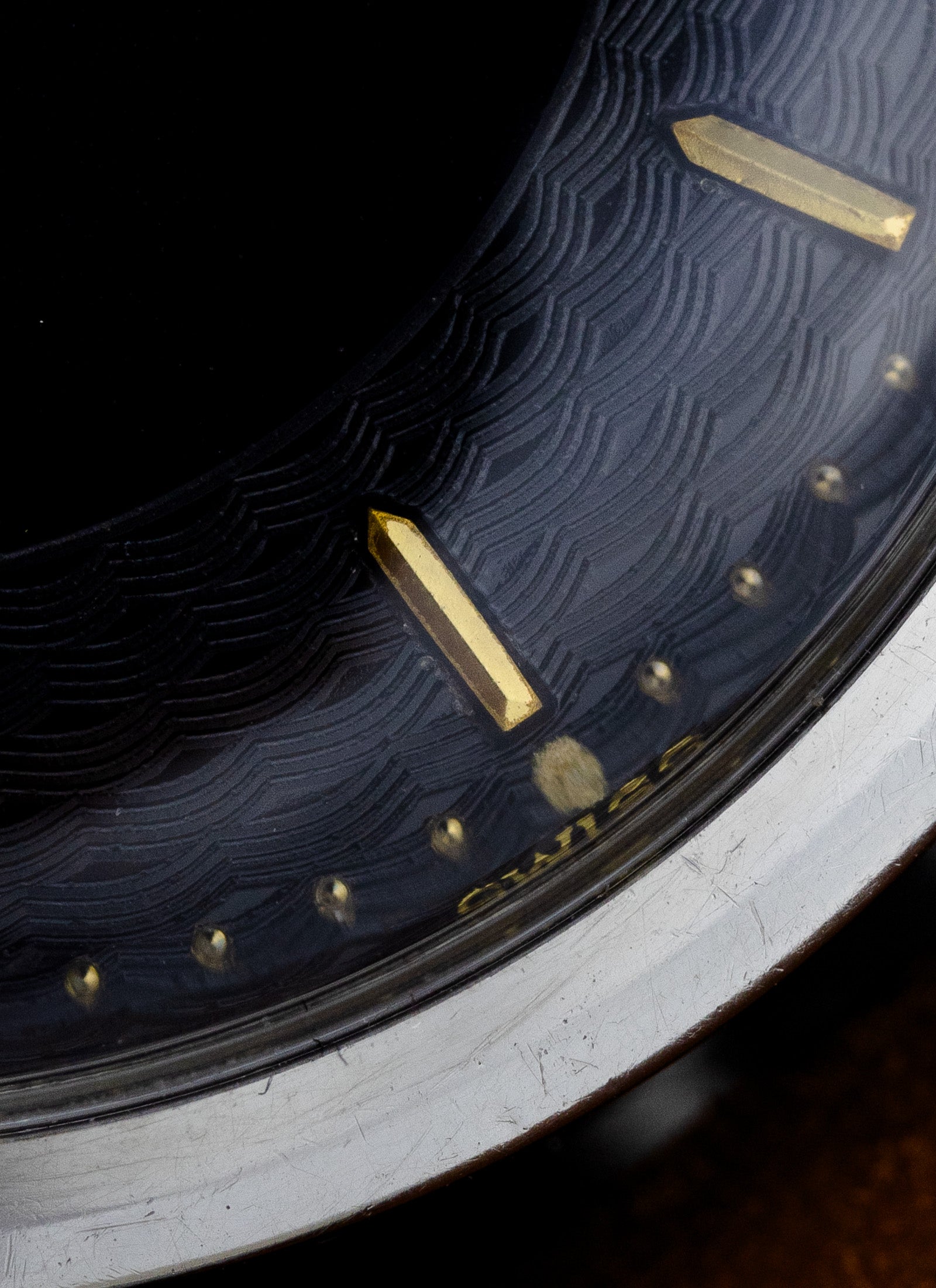1960s Eterna Matic Black Gilt Dial cal. 1416U Serviced