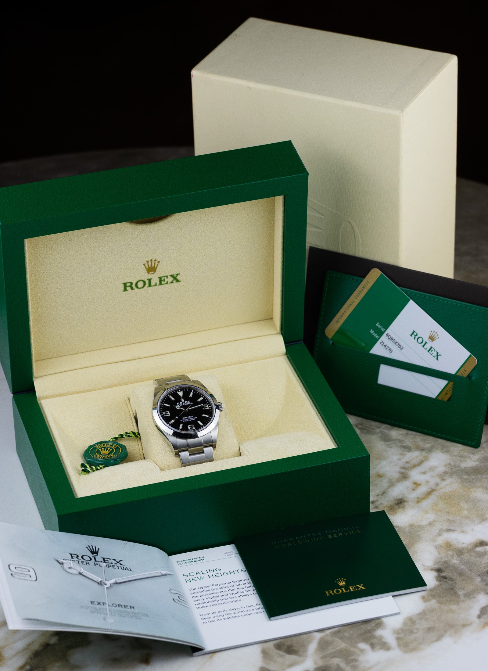 [ON HOLD]2020 Rolex Explorer 39 214270 Full Set