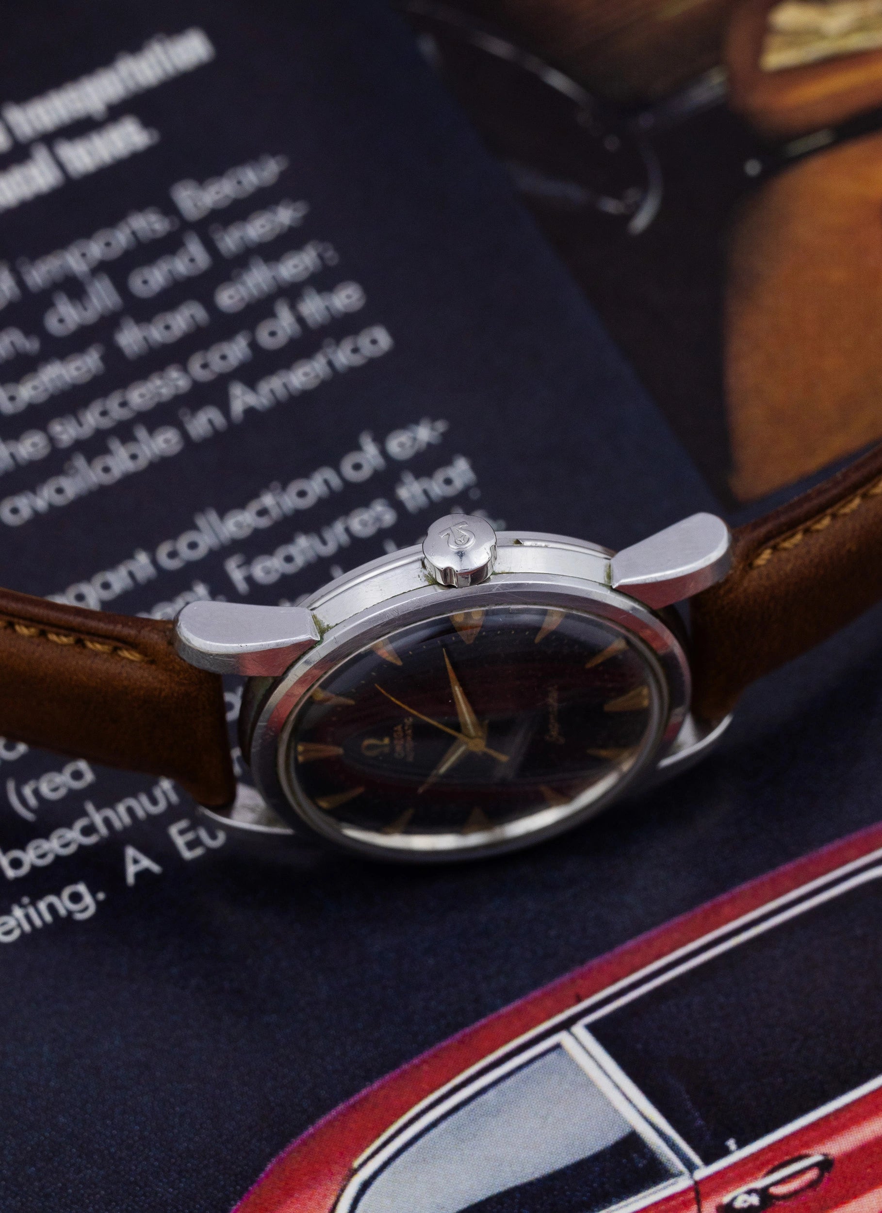 1954 Omega Seamaster Fat Lugs Black Dial 2846-1 SC cal. 501