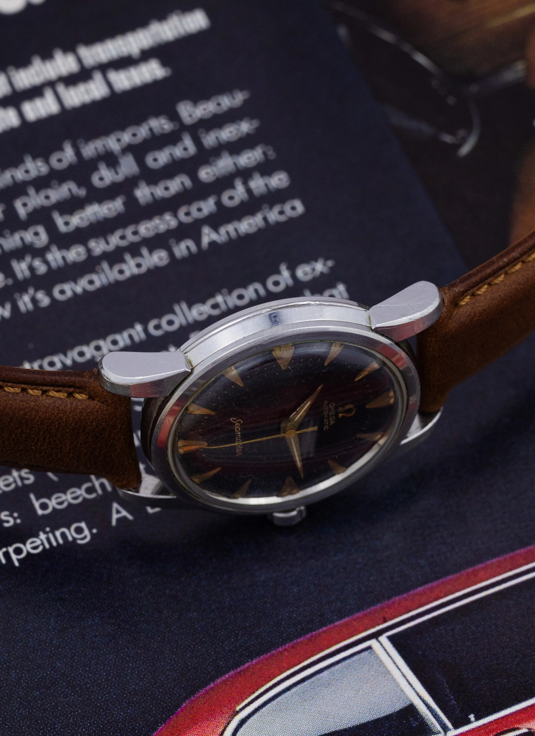 1954 Omega Seamaster Fat Lugs Black Dial 2846-1 SC cal. 501