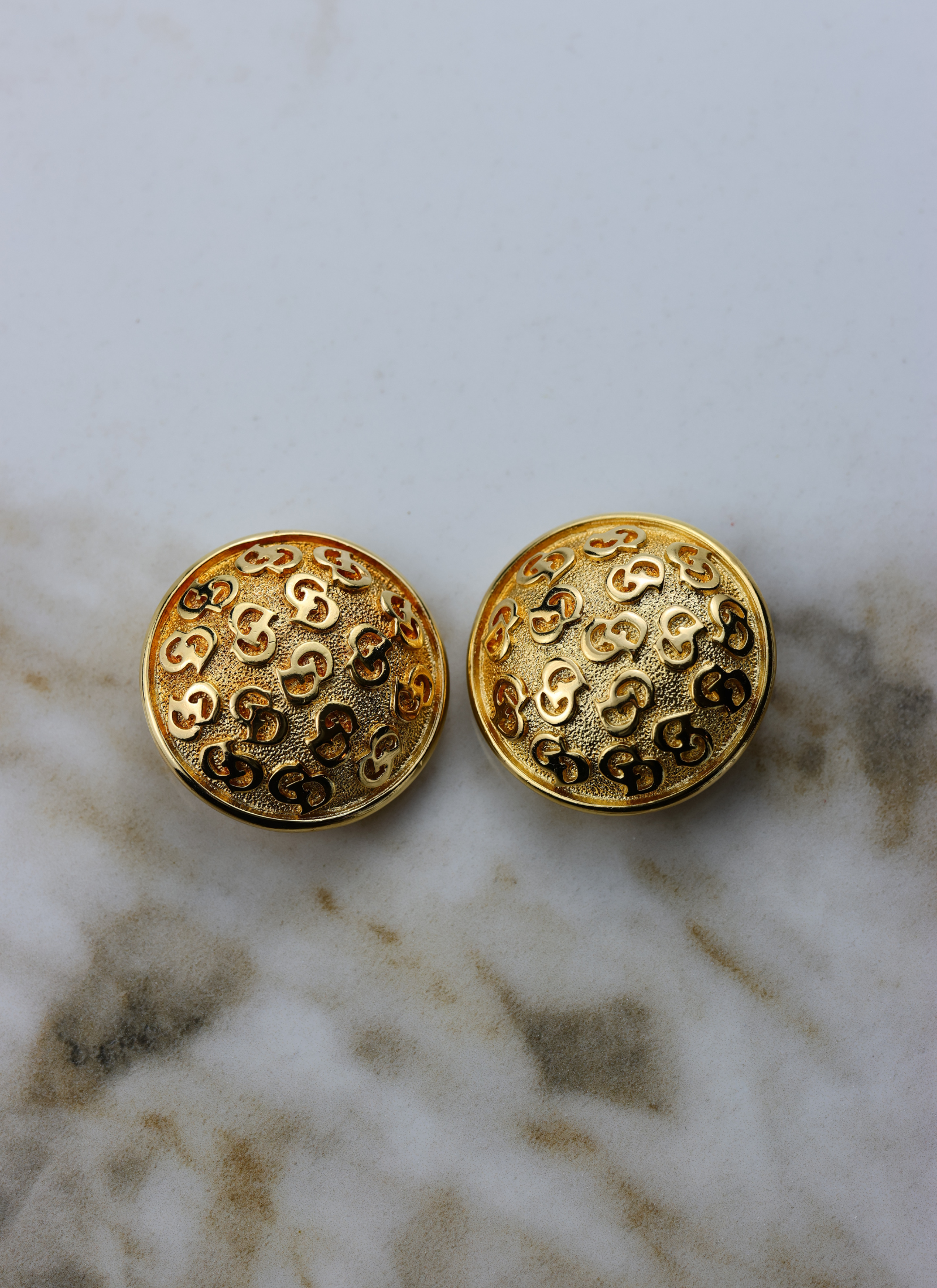 Christian Dior - 0kazałe klipsy vintage w logowanie