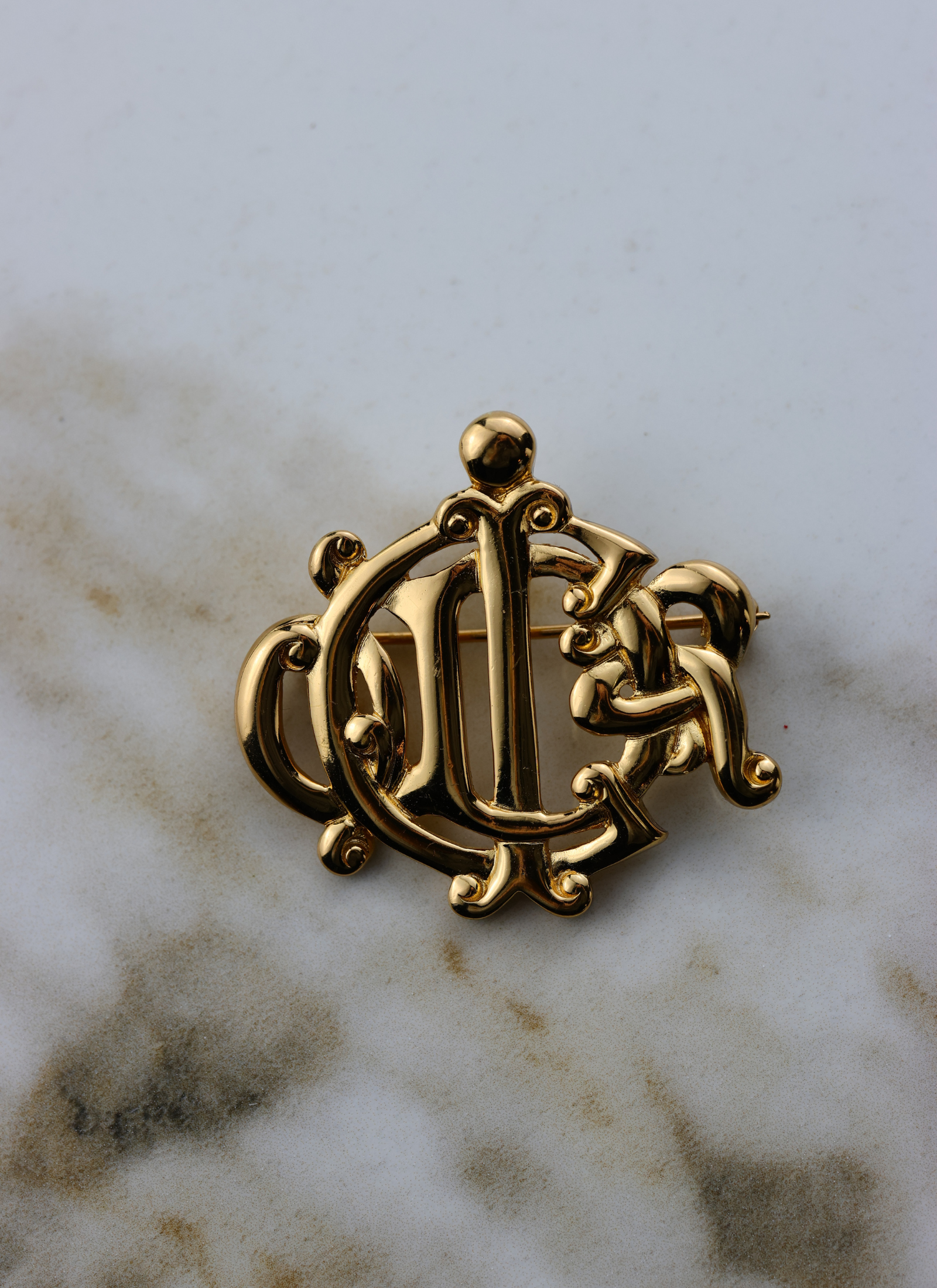 Christian Dior - broszka monogram