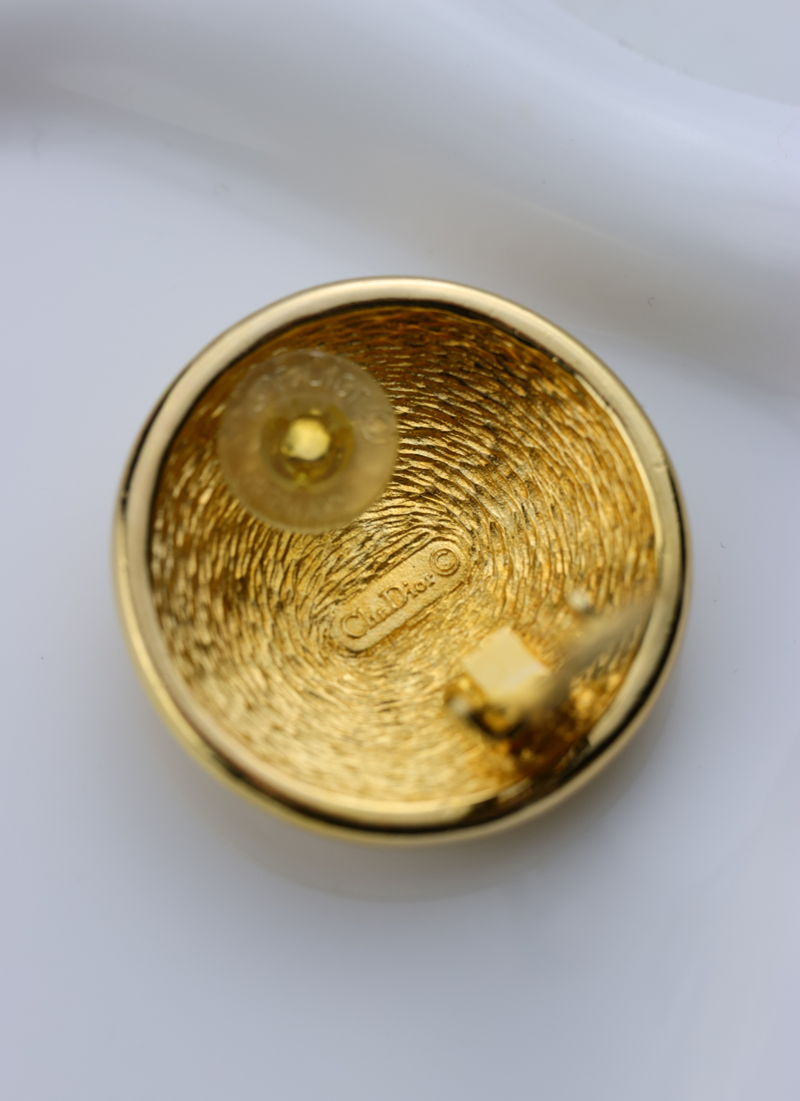 Christian Dior - 0kazałe klipsy vintage w logowanie