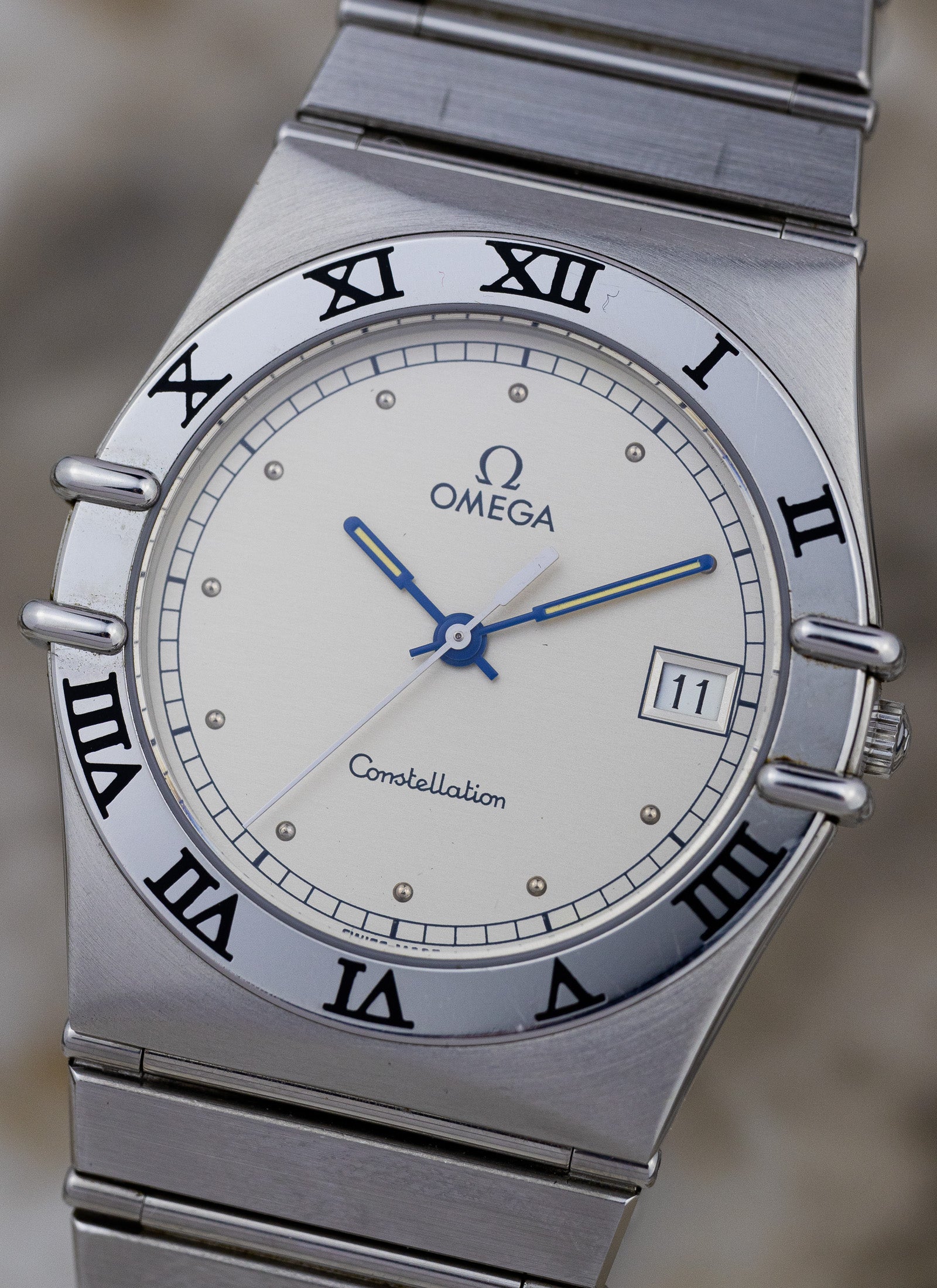 1980s Omega Constellation Manhattan 396.1070 cal. 1438 Full Set