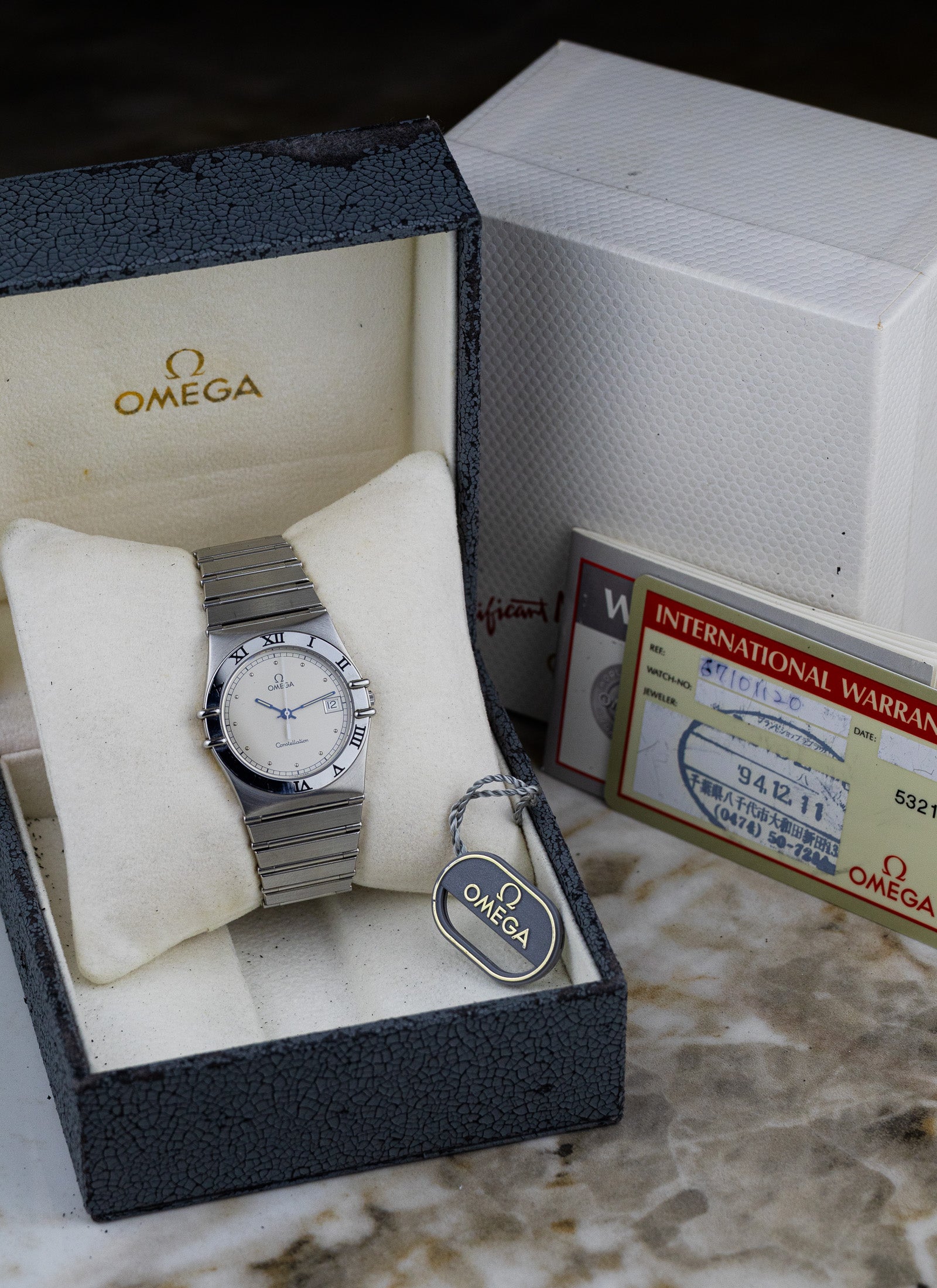 1980s Omega Constellation Manhattan 396.1070 cal. 1438 Full Set