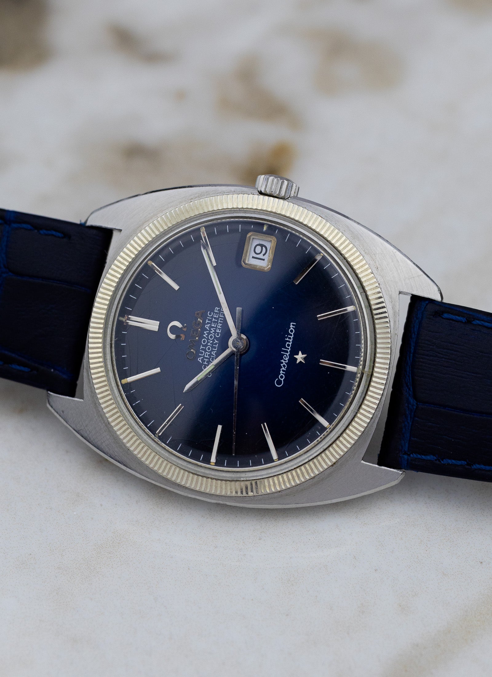 1969 Omega Constellation C Shape 168.027 cal.564 Navy Dial