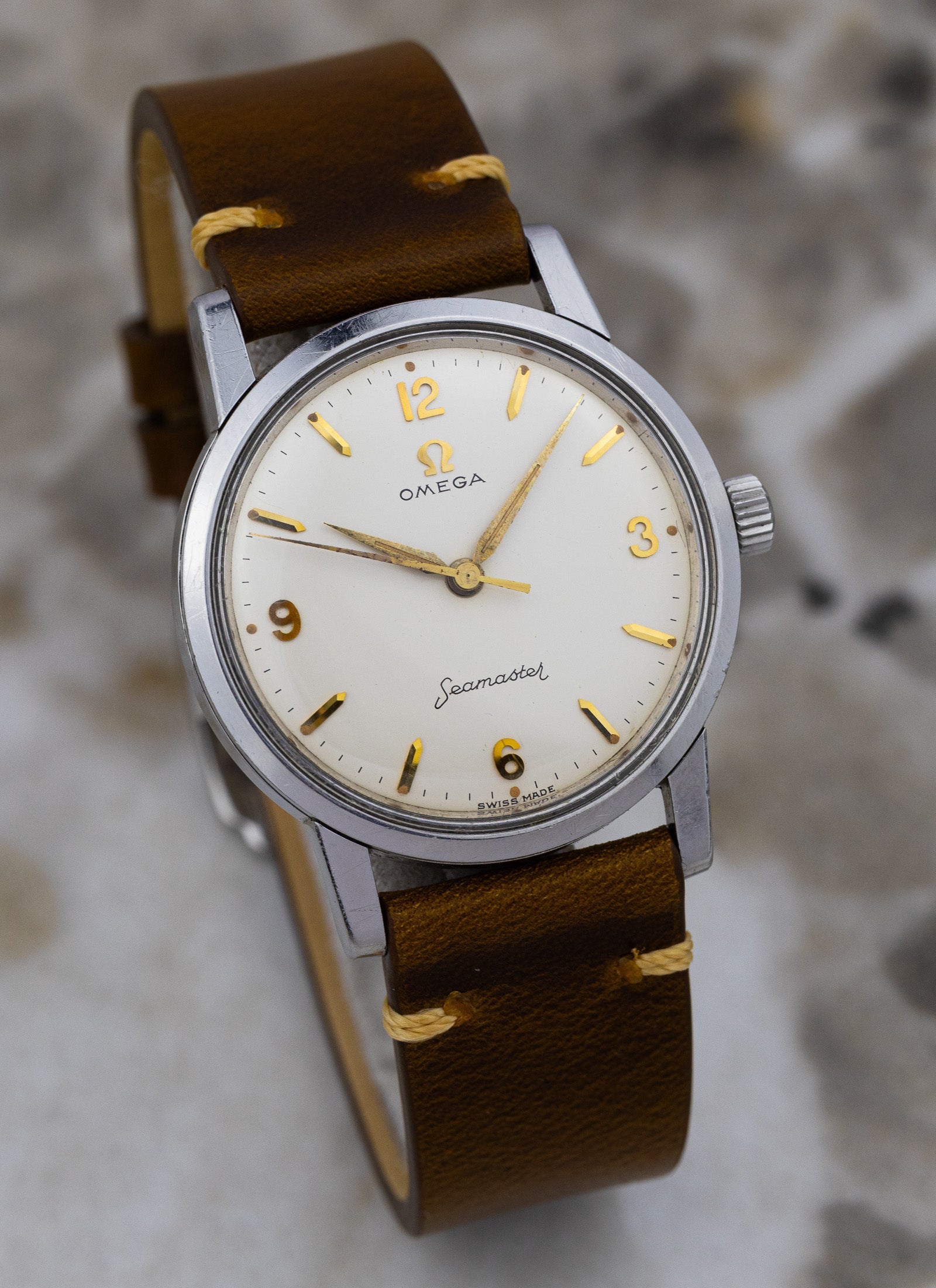 1959 Omega Seamaster 14759 1 SC cal. 600 White Cream