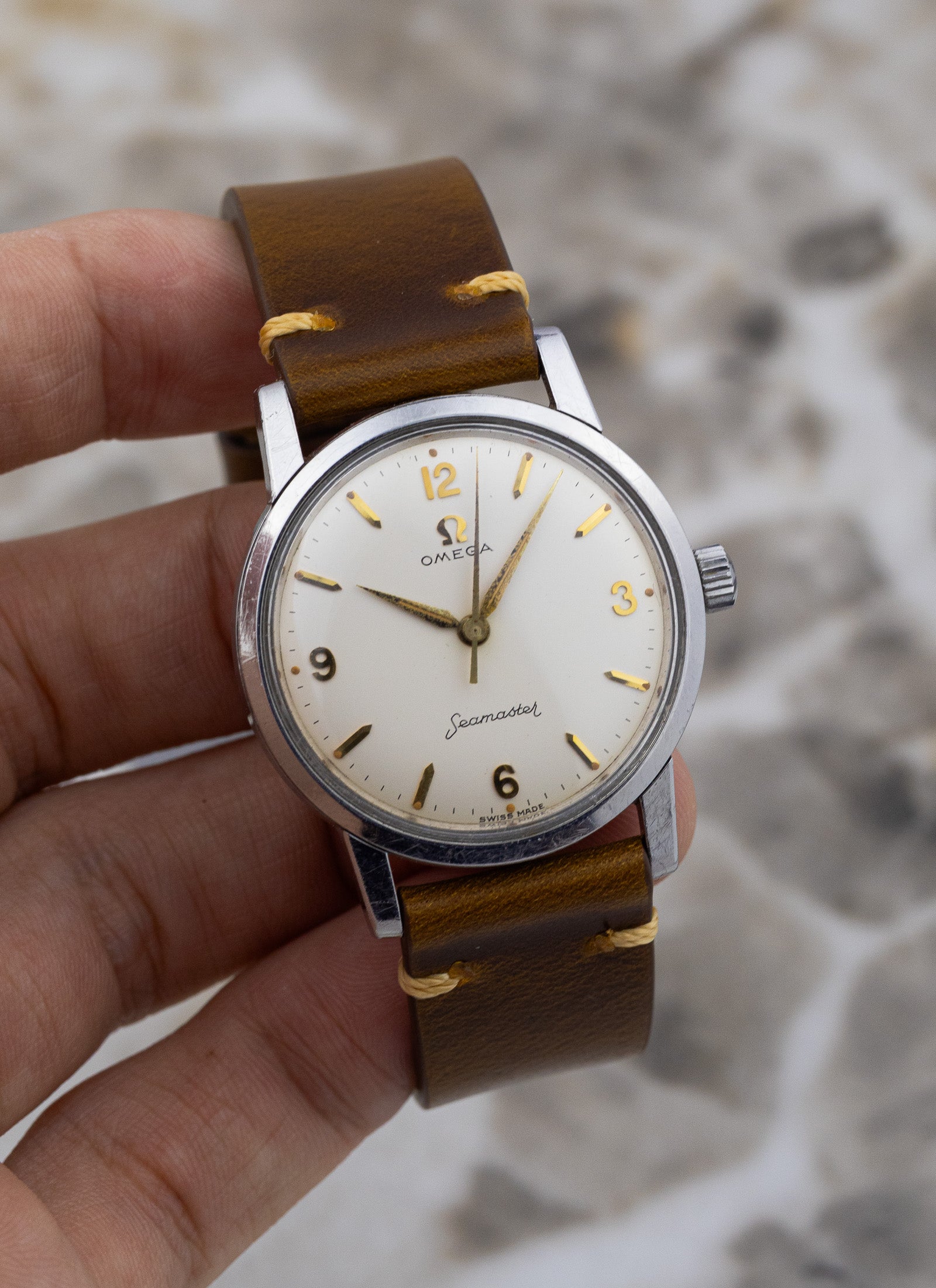 1959 Omega Seamaster 14759 1 SC cal. 600 White Cream