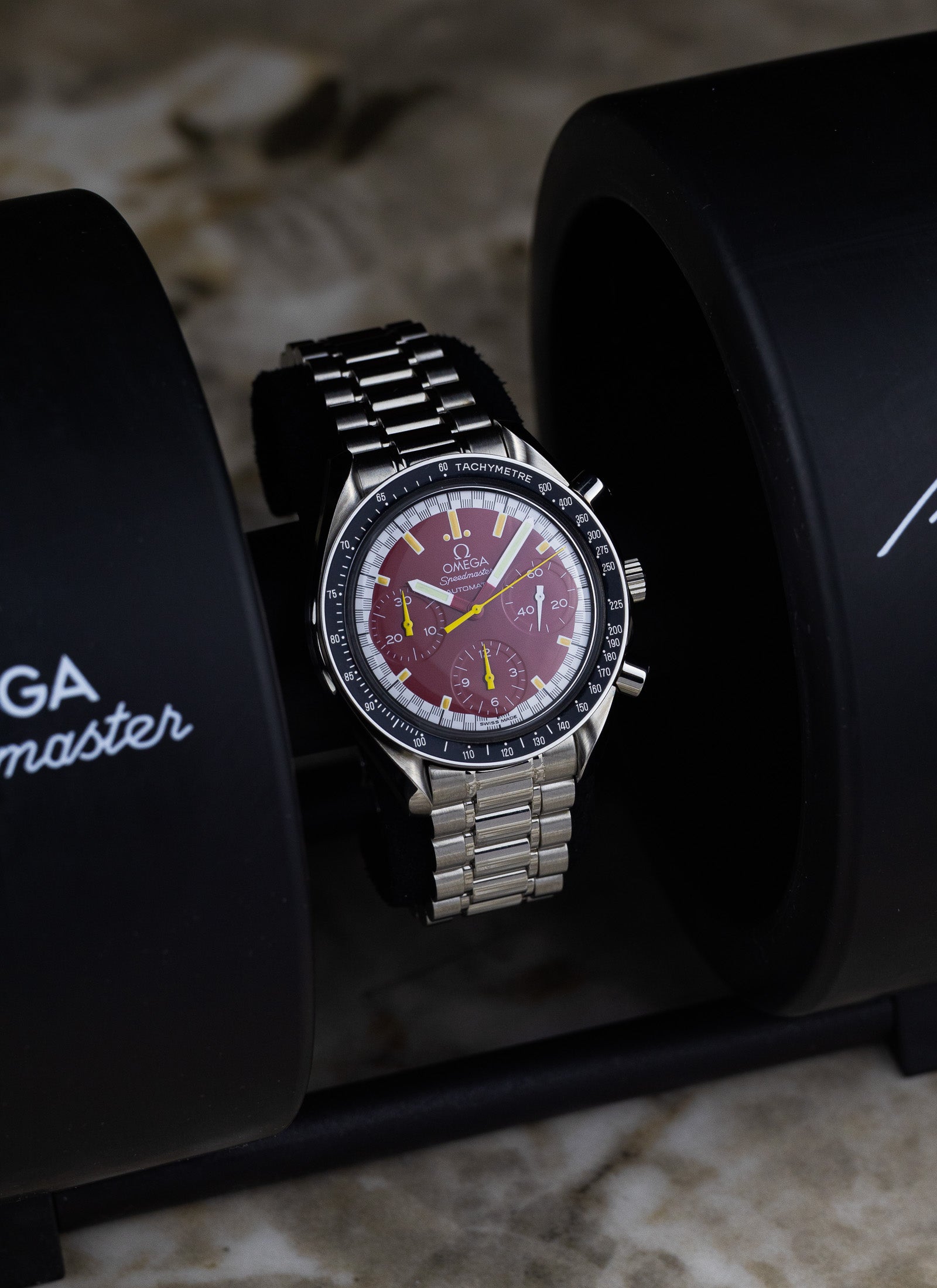 [Reserved] 1997 Omega Speedmaster Michael Schumacher 3510.61 cal. 1143 Full Set
