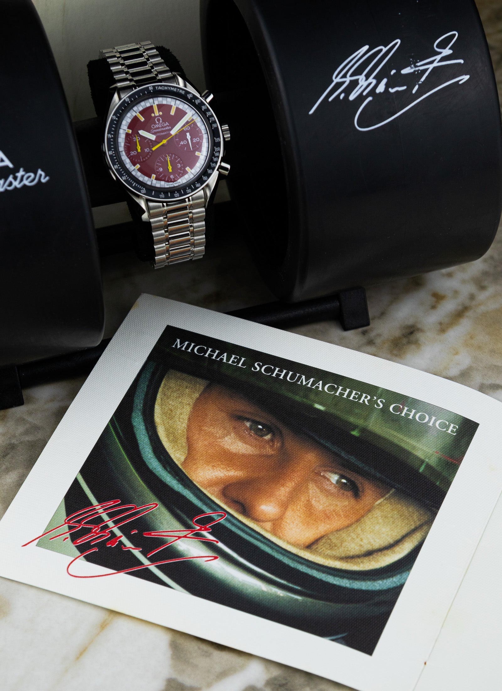 [Reserved] 1997 Omega Speedmaster Michael Schumacher 3510.61 cal. 1143 Full Set