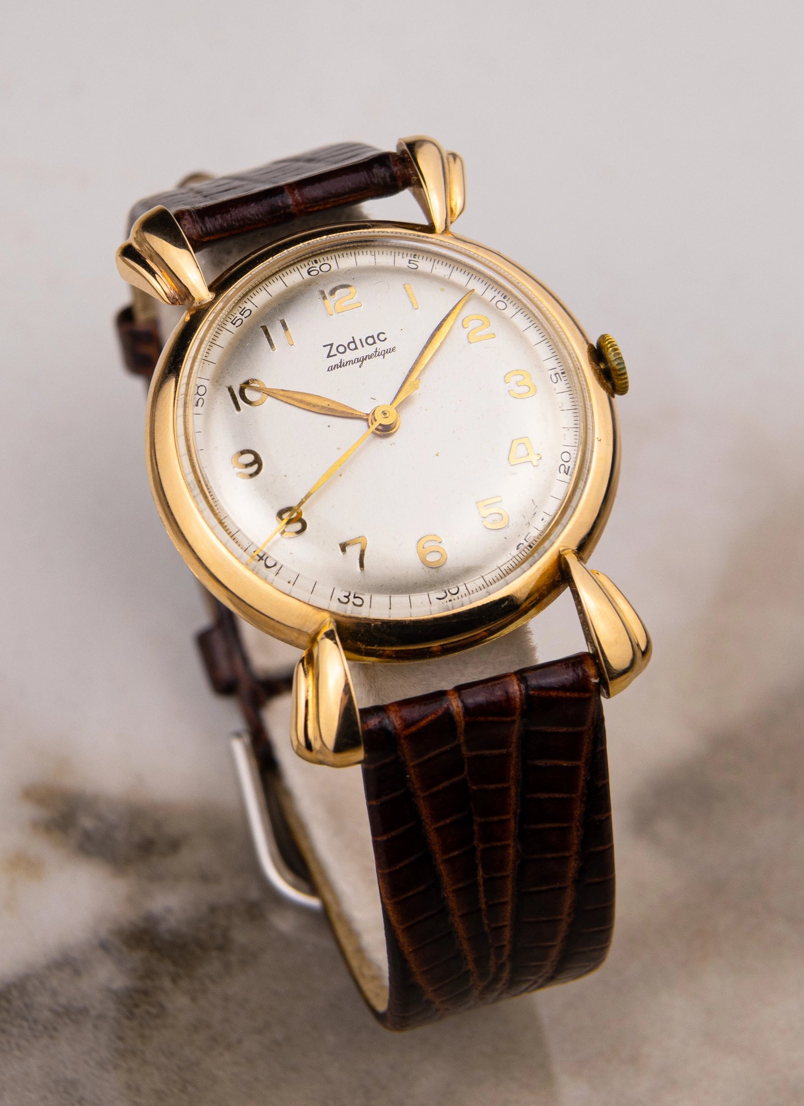 1950s 18K Rose Gold Zodiac Crab Legs 10-s