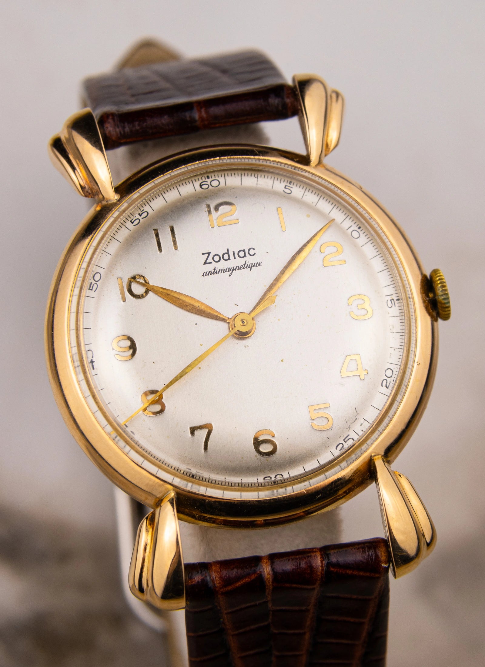 1950s 18K Rose Gold Zodiac Crab Legs 10-s