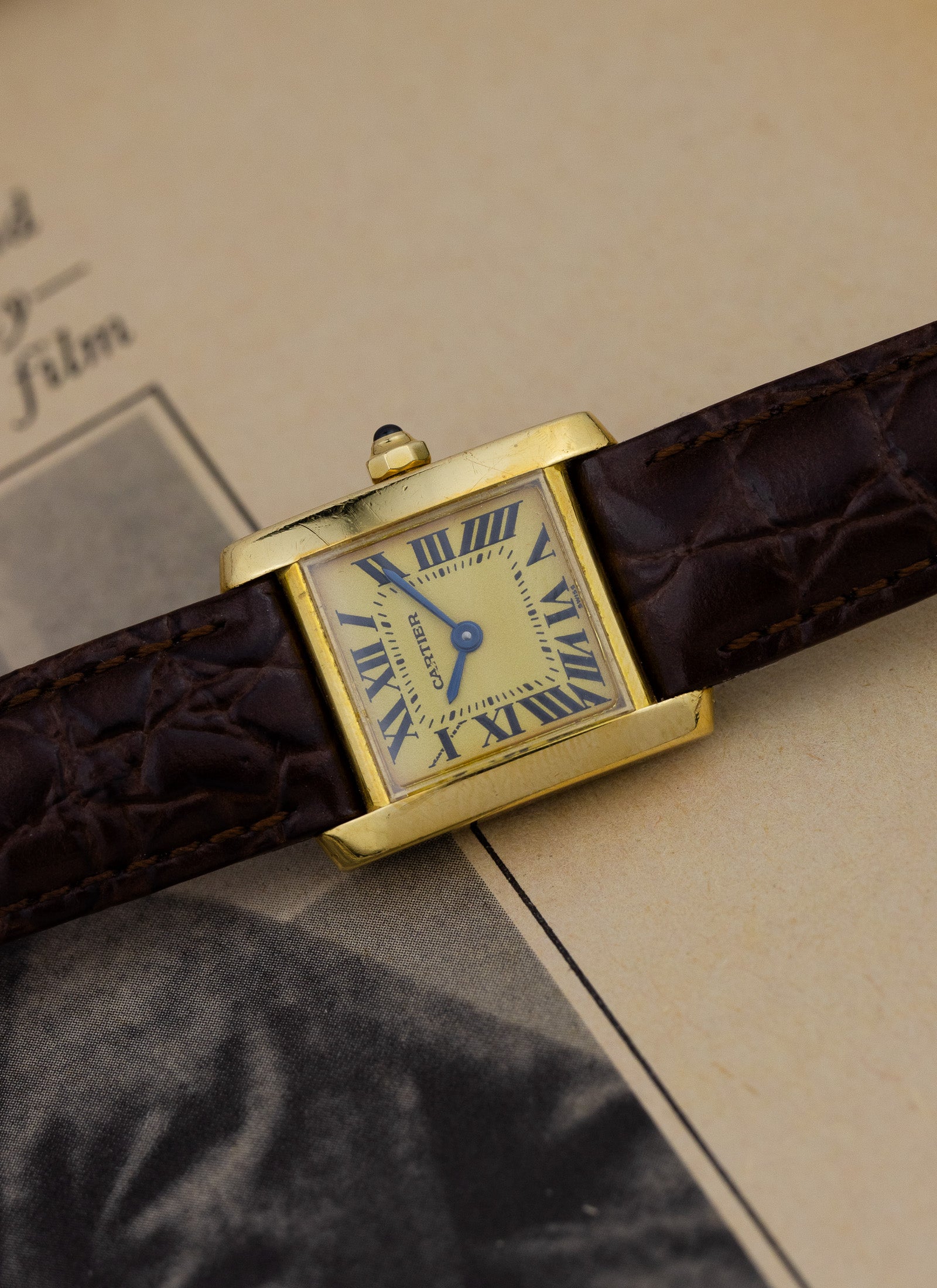 2000s 18K Cartier Tank Francaise 1820