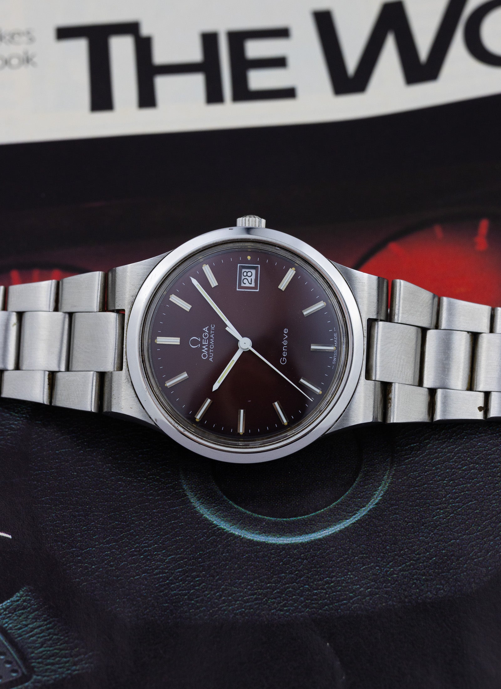 1973 Omega Geneve Bordeaux Dial 166.0173 cal. 1012