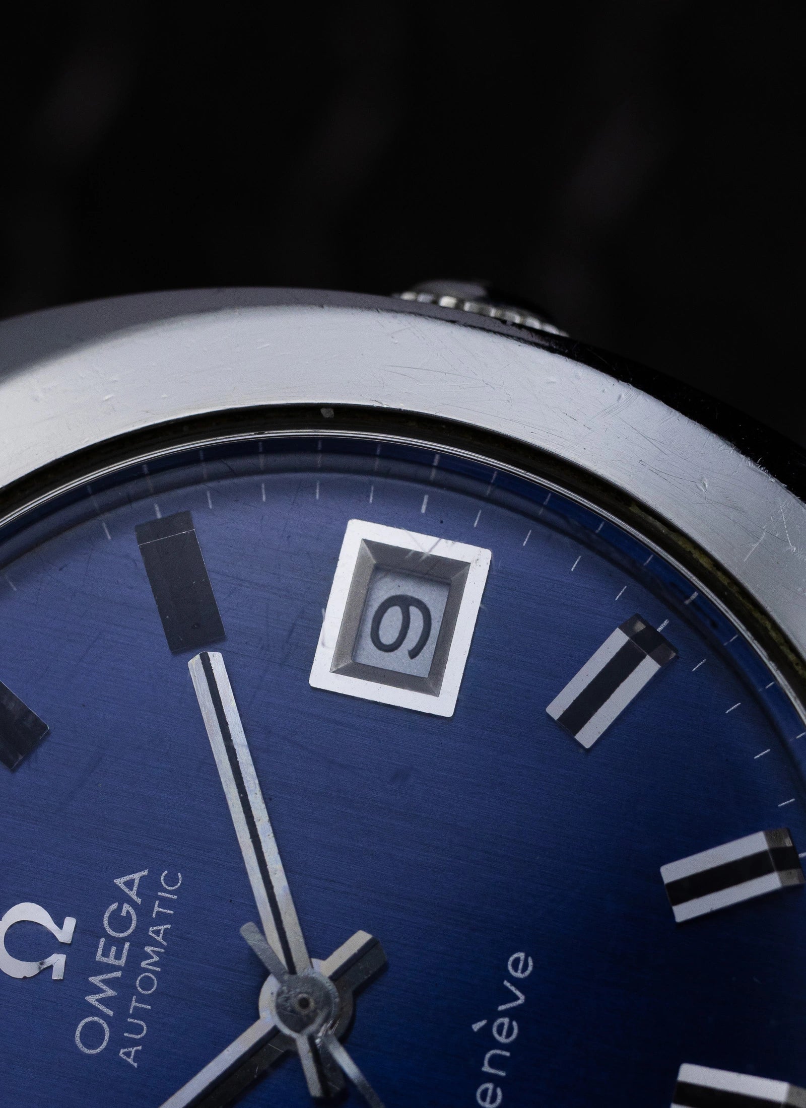 1970s Omega Geneve Navy Dial 166.721 cal. 565