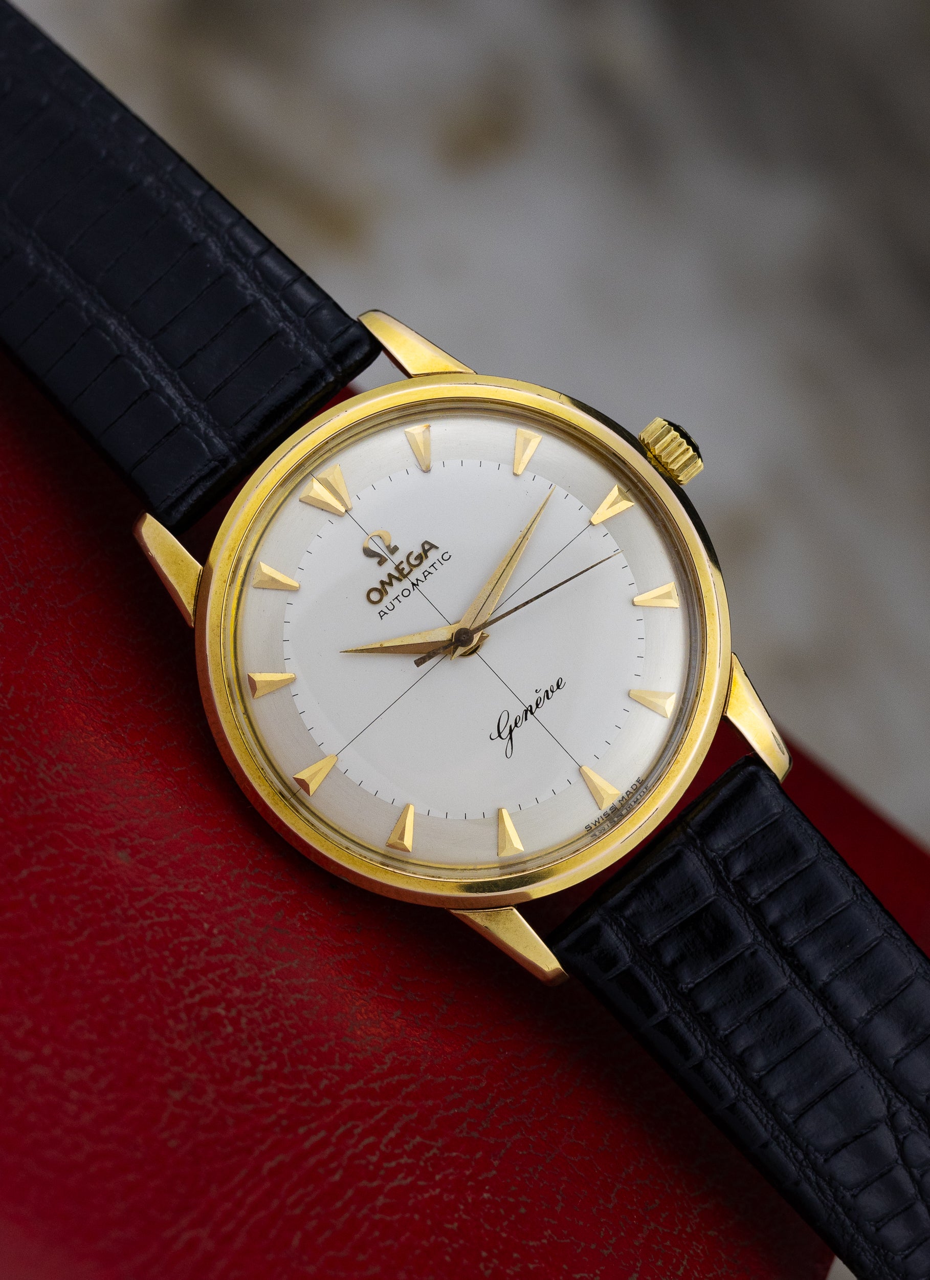 1959 Omega Geneve Crosshair Dial 14702 cal. 552 Box