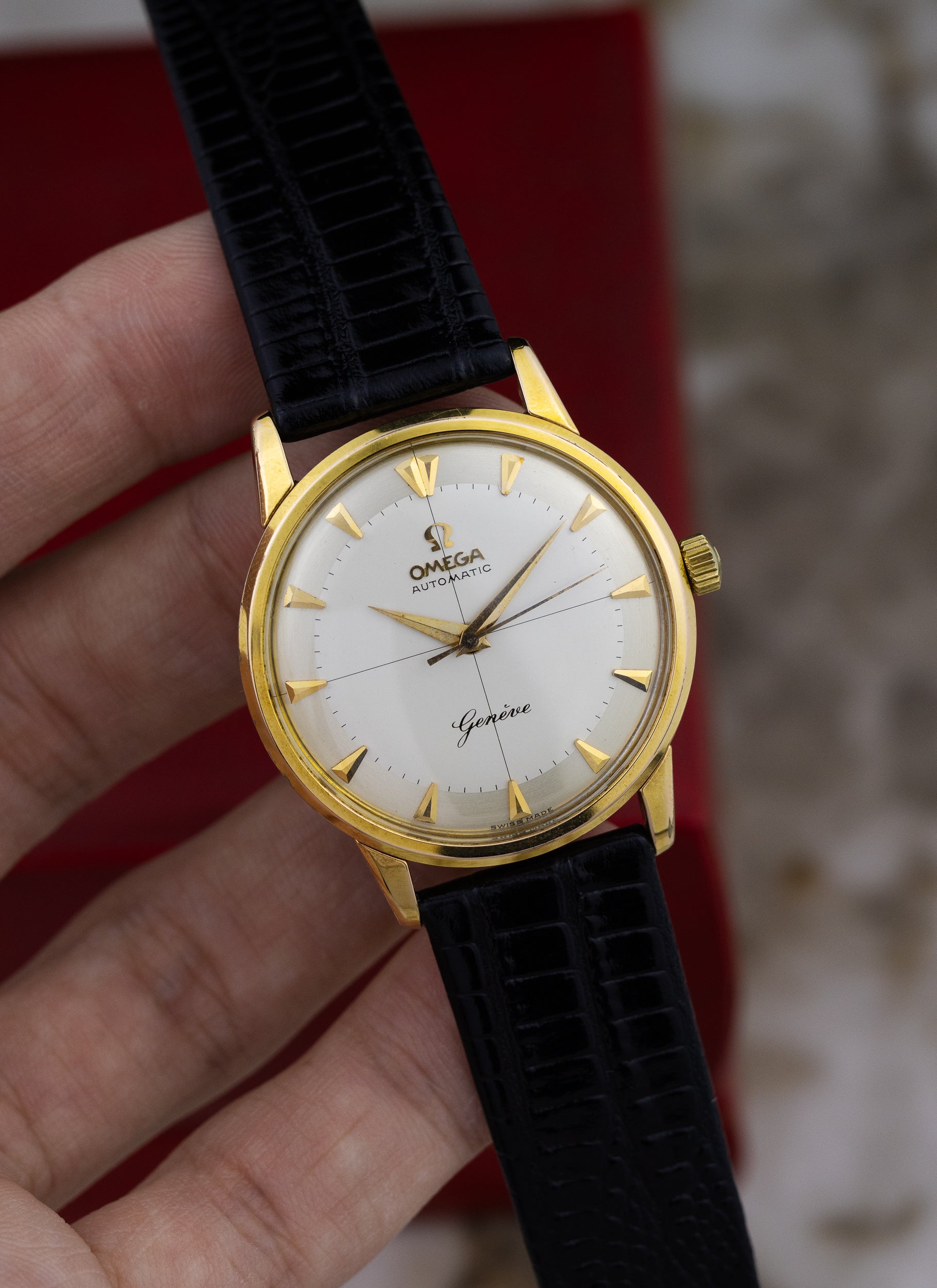 1959 Omega Geneve Crosshair Dial 14702 cal. 552 Box